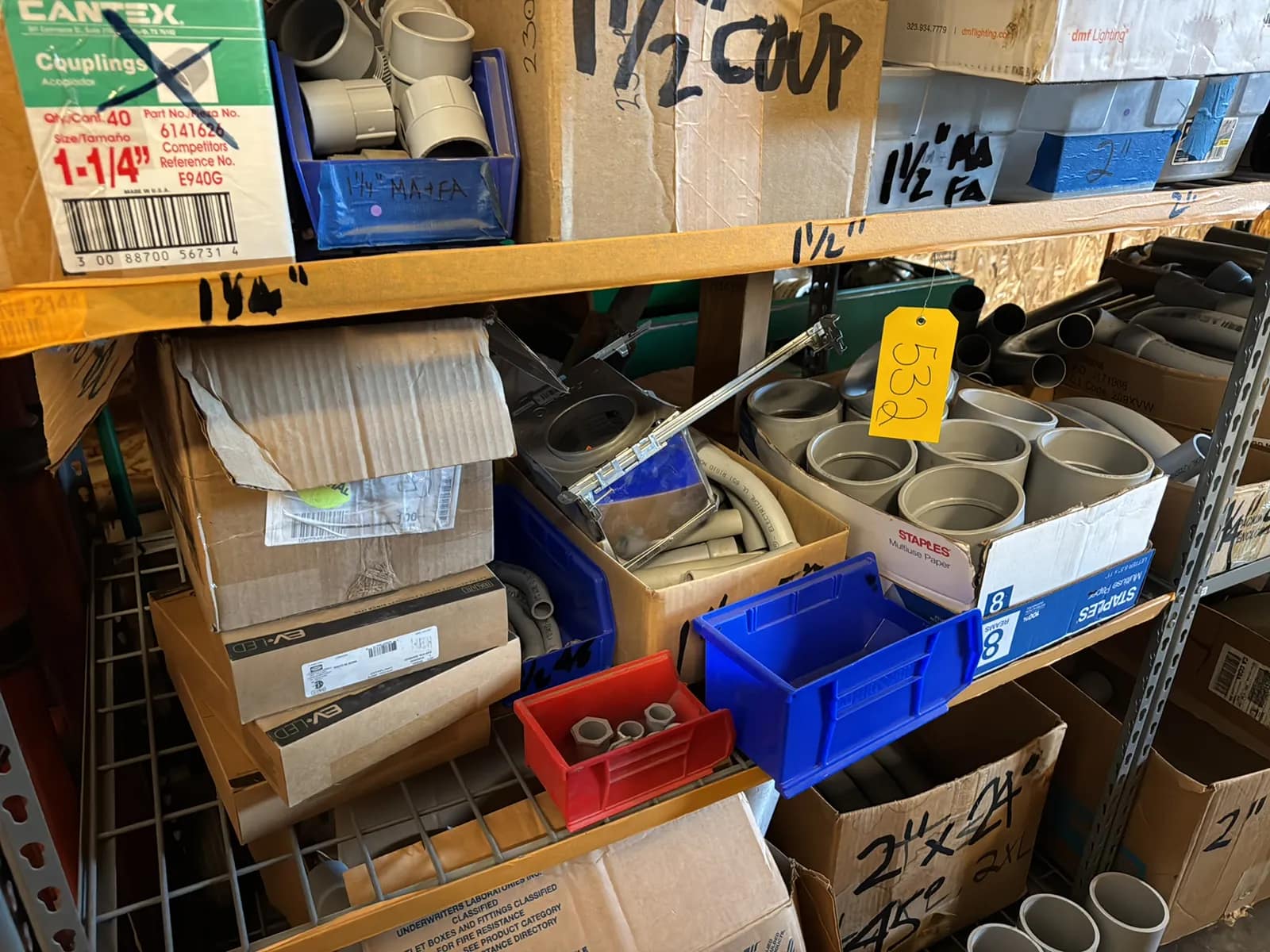 Contents Of (1) Rack: Assorted PVC Conduit (Rack NOT Included), photo 5 of 18
