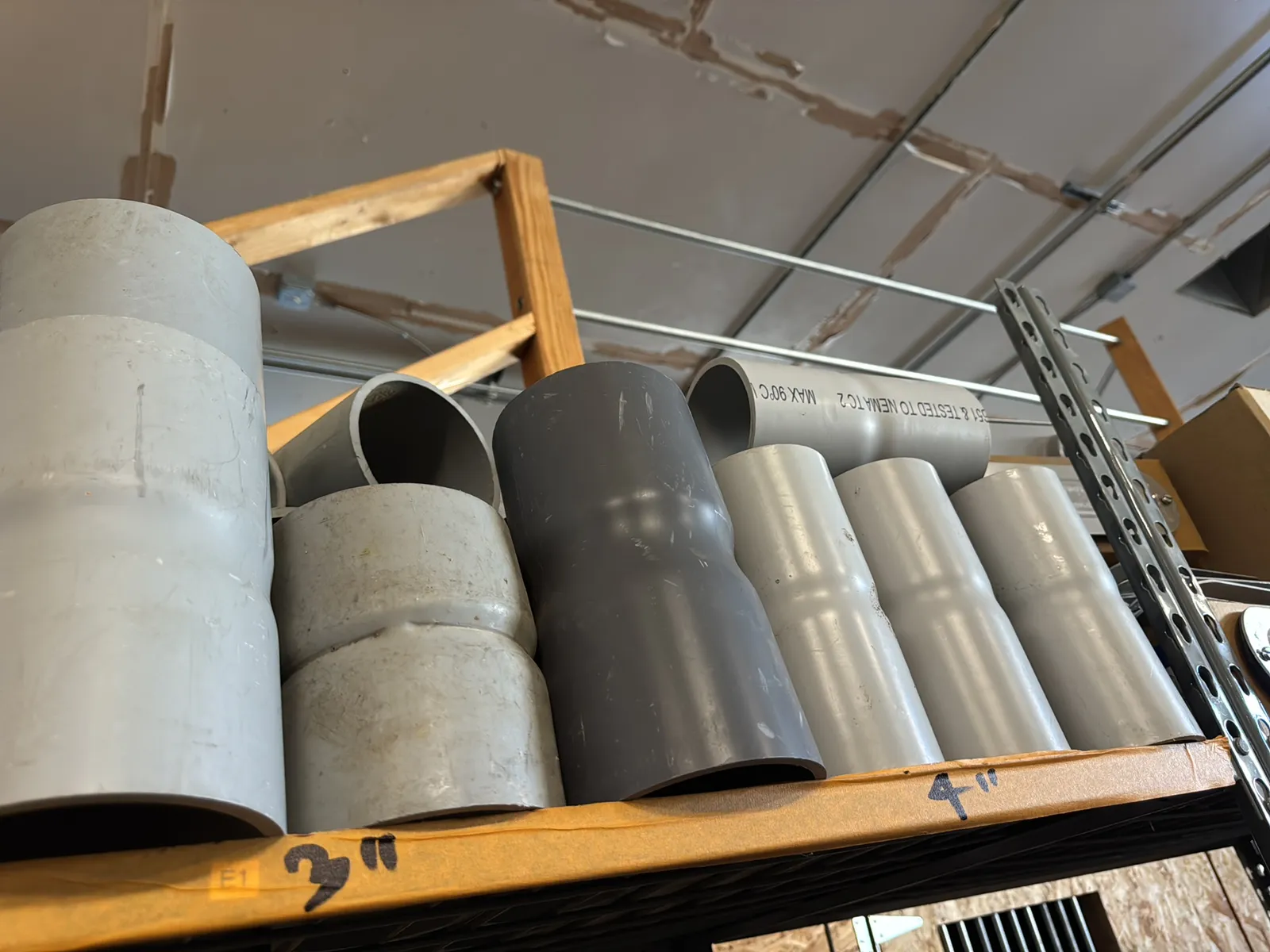 Contents Of (1) Rack: Assorted PVC Conduit (Rack NOT Included), photo 16 of 18