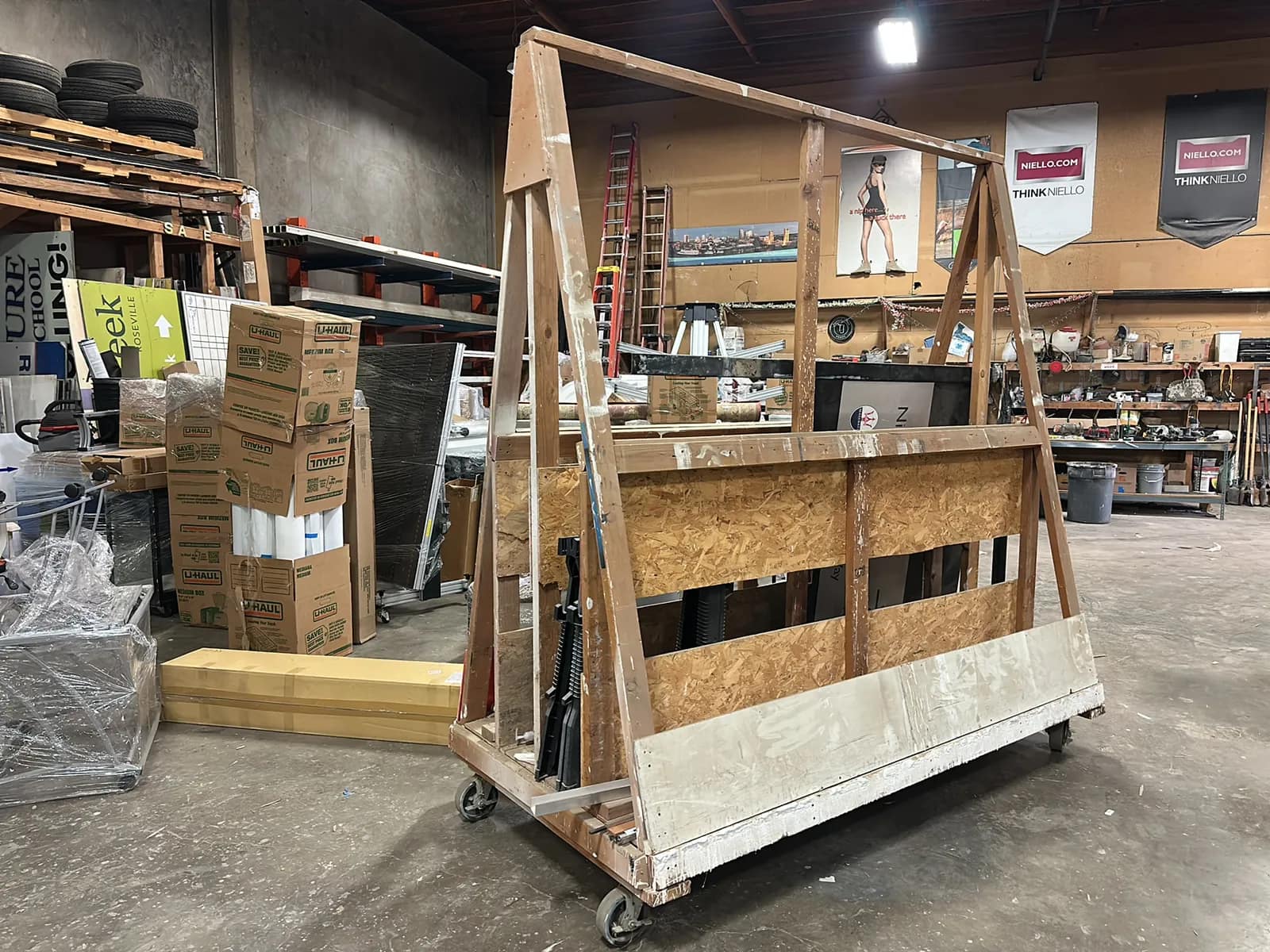 Rolling A-Frame Cart With Contents Included, photo 2 of 6
