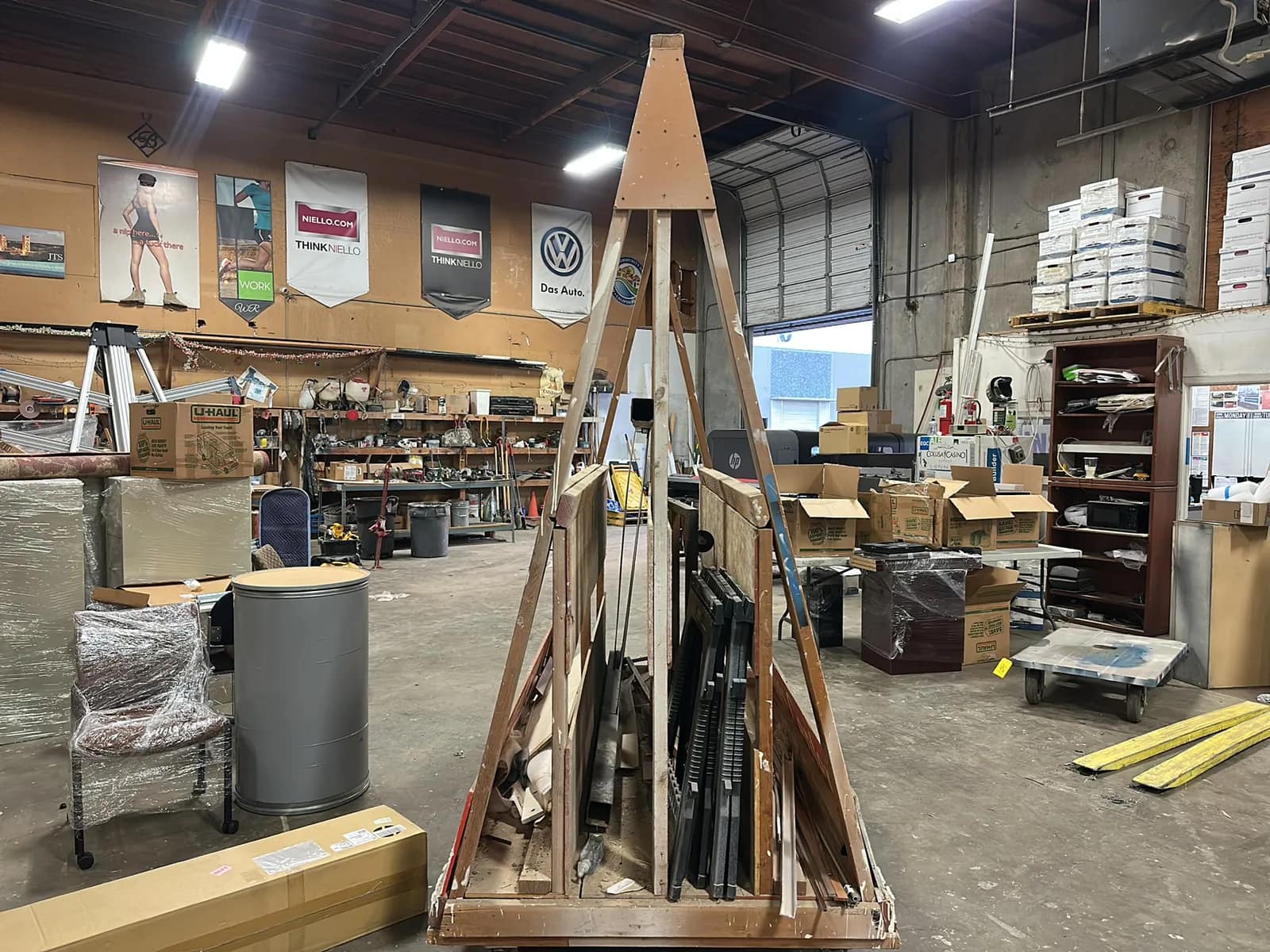 Rolling A-Frame Cart With Contents Included, photo 3 of 6
