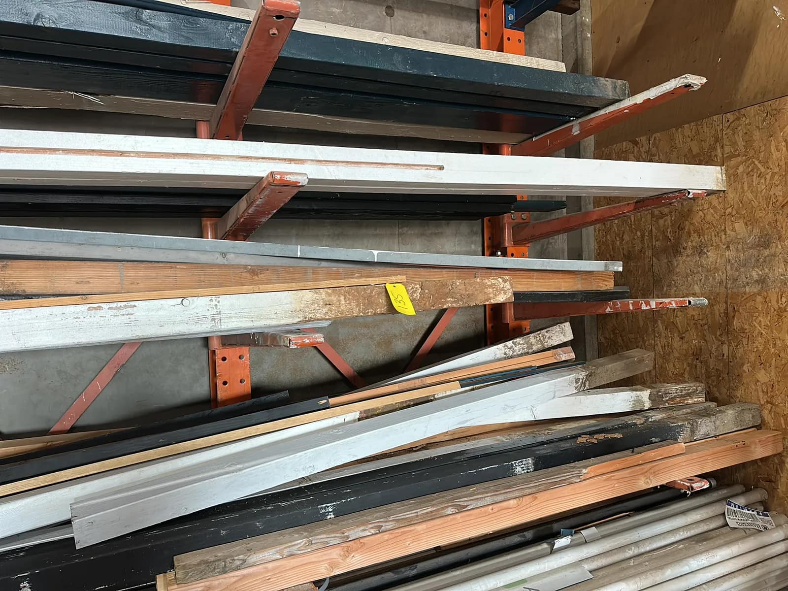 Contents of (4) Shelves Rack: Assorted Wood Beams, photo 2 of 9