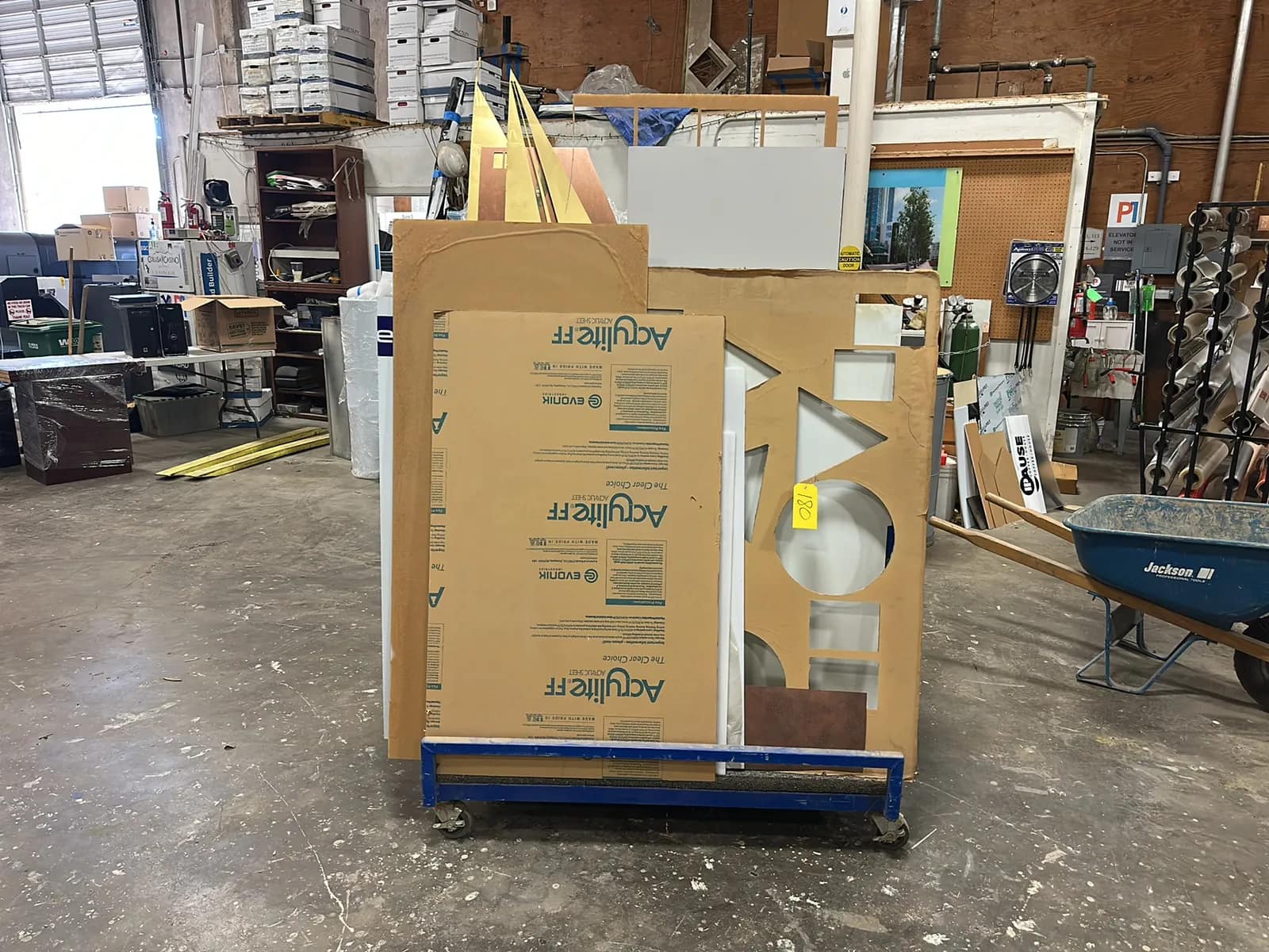 Material Cart With Assorted Cardboard Material Included, photo 2 of 5