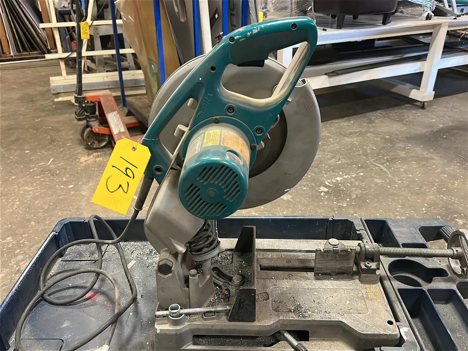 Makita 12” Chop Saw With Shop Cart, photo 5 of 6