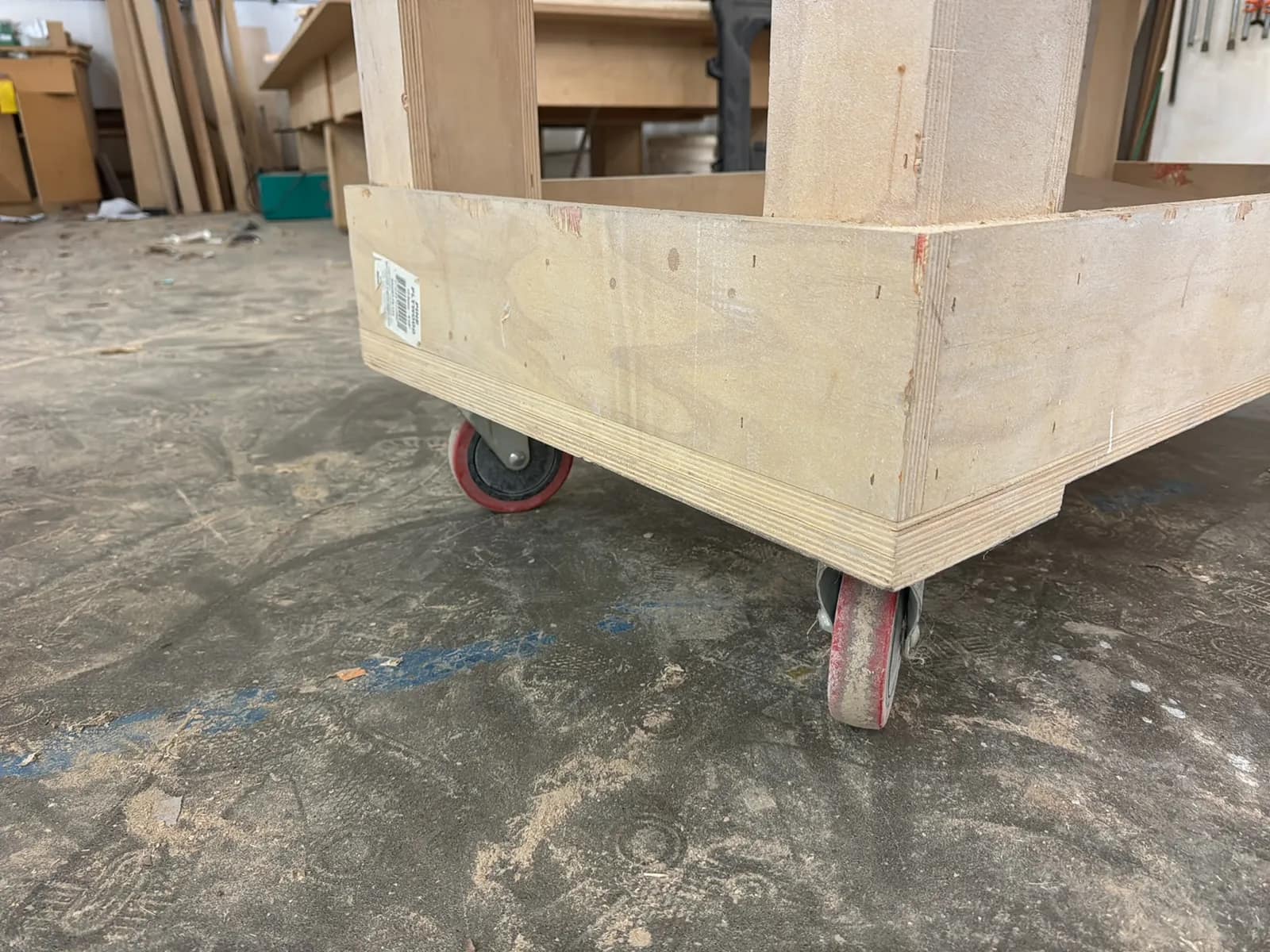 5’ Rolling Wooden Cart, photo 2 of 6