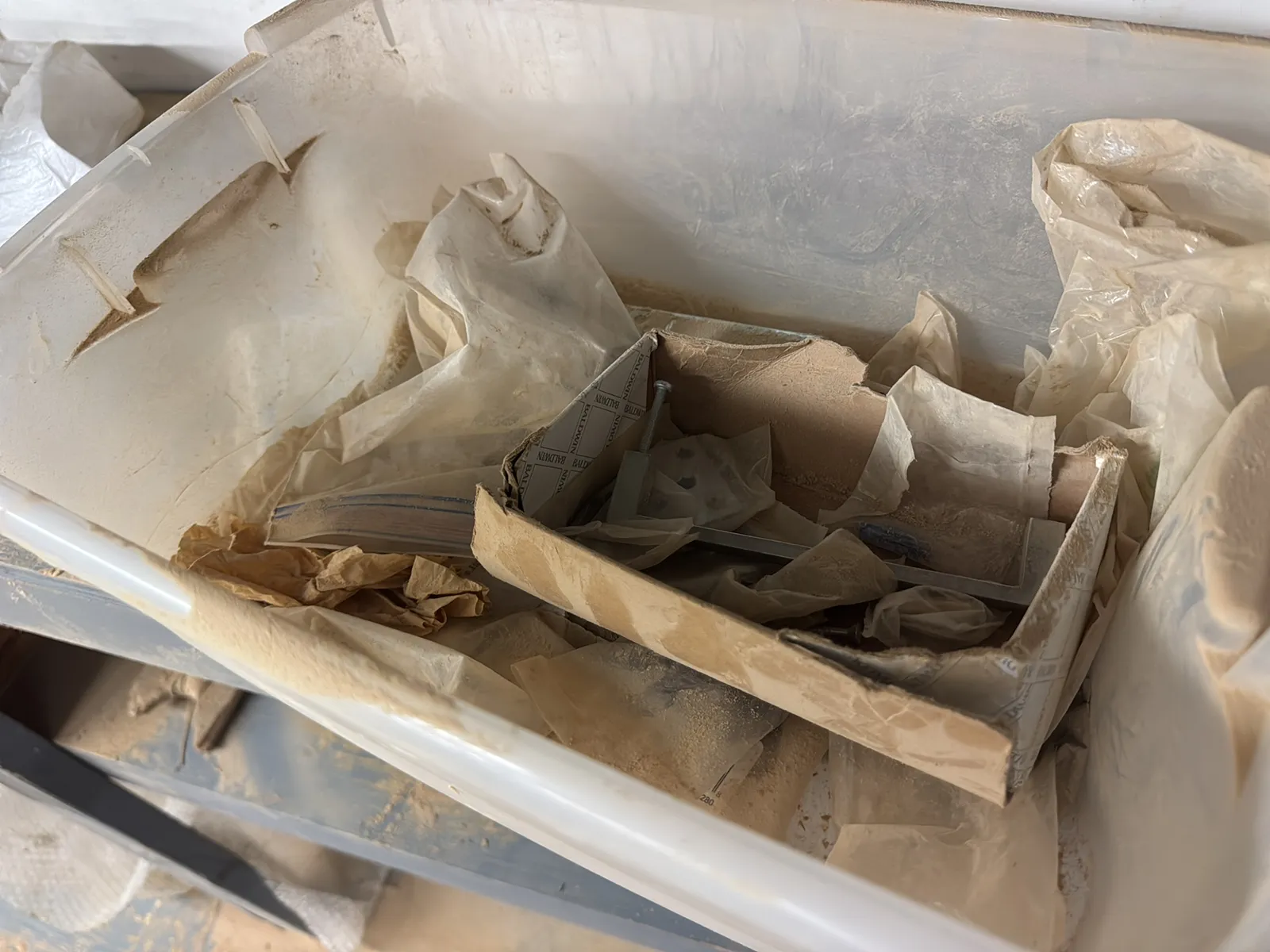 Contents Of Shelves: Cabinet Hardware, Tools, Hardware, Casters, Wire Mesh, Pivot Hinges, And More, photo 2 of 28