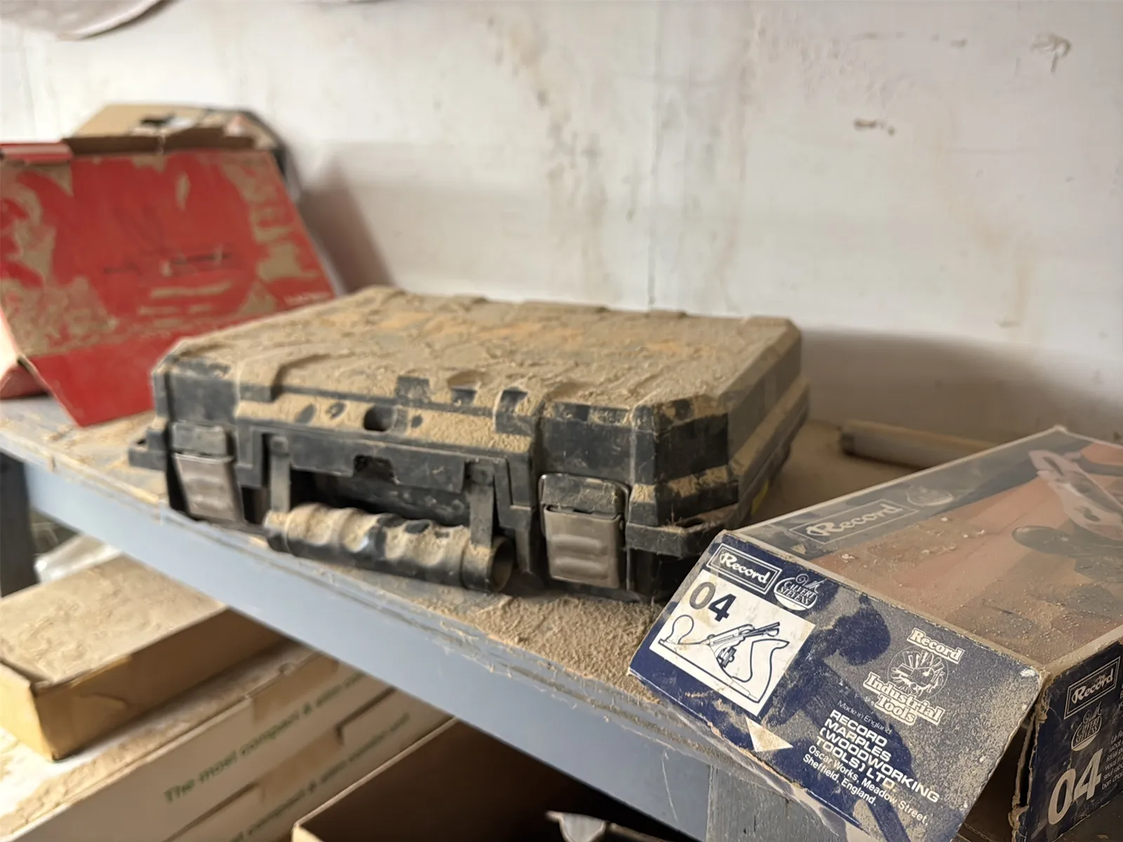 Contents Of Shelves: Cabinet Hardware, Tools, Hardware, Casters, Wire Mesh, Pivot Hinges, And More, photo 26 of 28