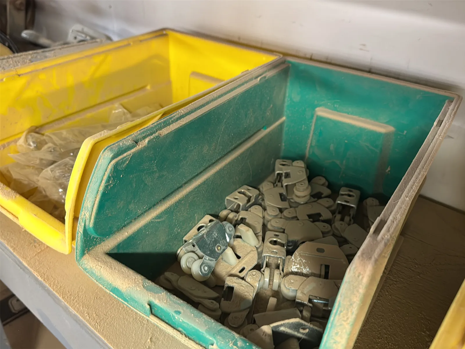 Contents Of Shelves: Cabinet Hardware, Tools, Hardware, Casters, Wire Mesh, Pivot Hinges, And More, photo 20 of 28