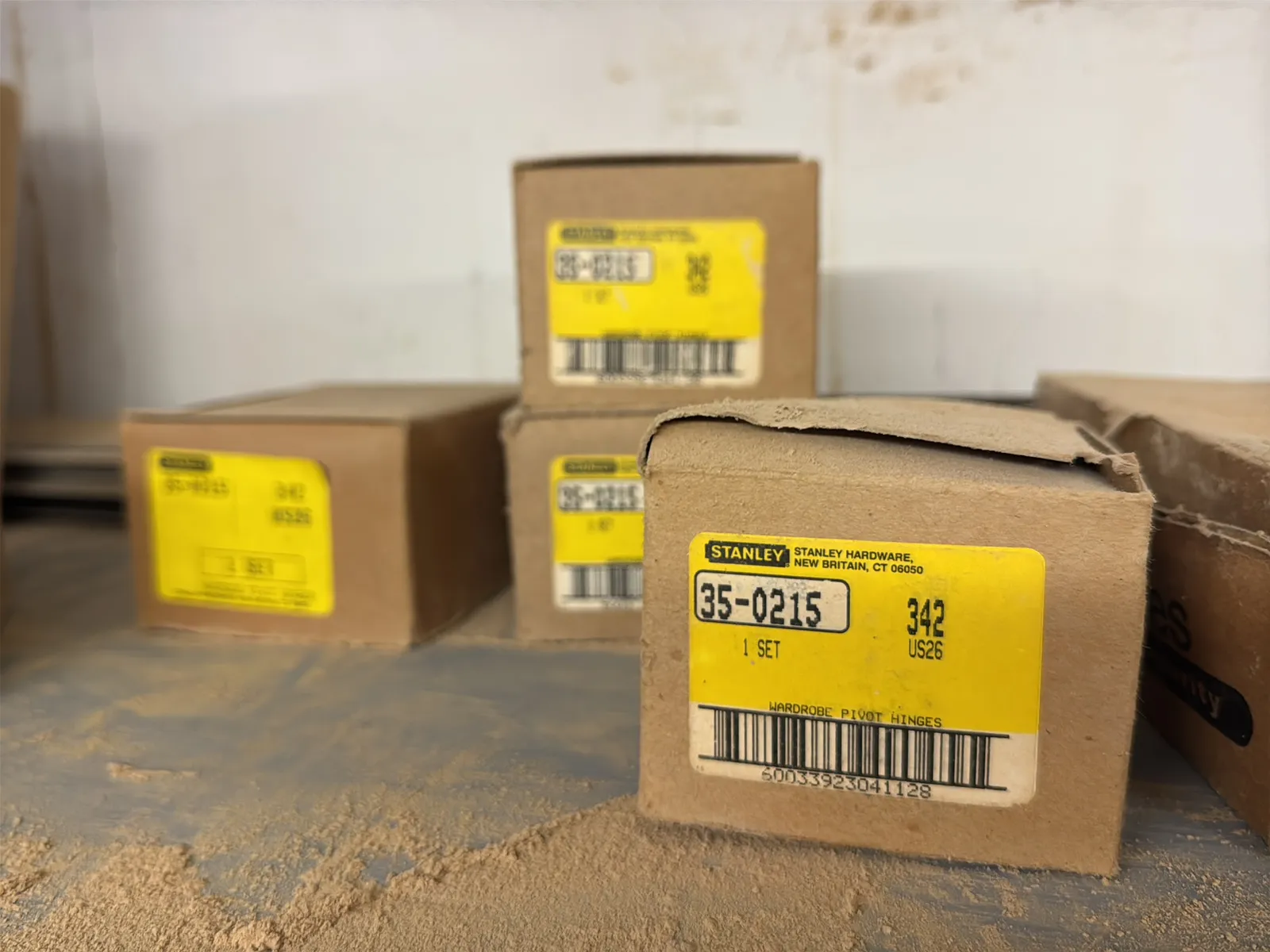 Contents Of Shelves: Cabinet Hardware, Tools, Hardware, Casters, Wire Mesh, Pivot Hinges, And More, photo 13 of 28