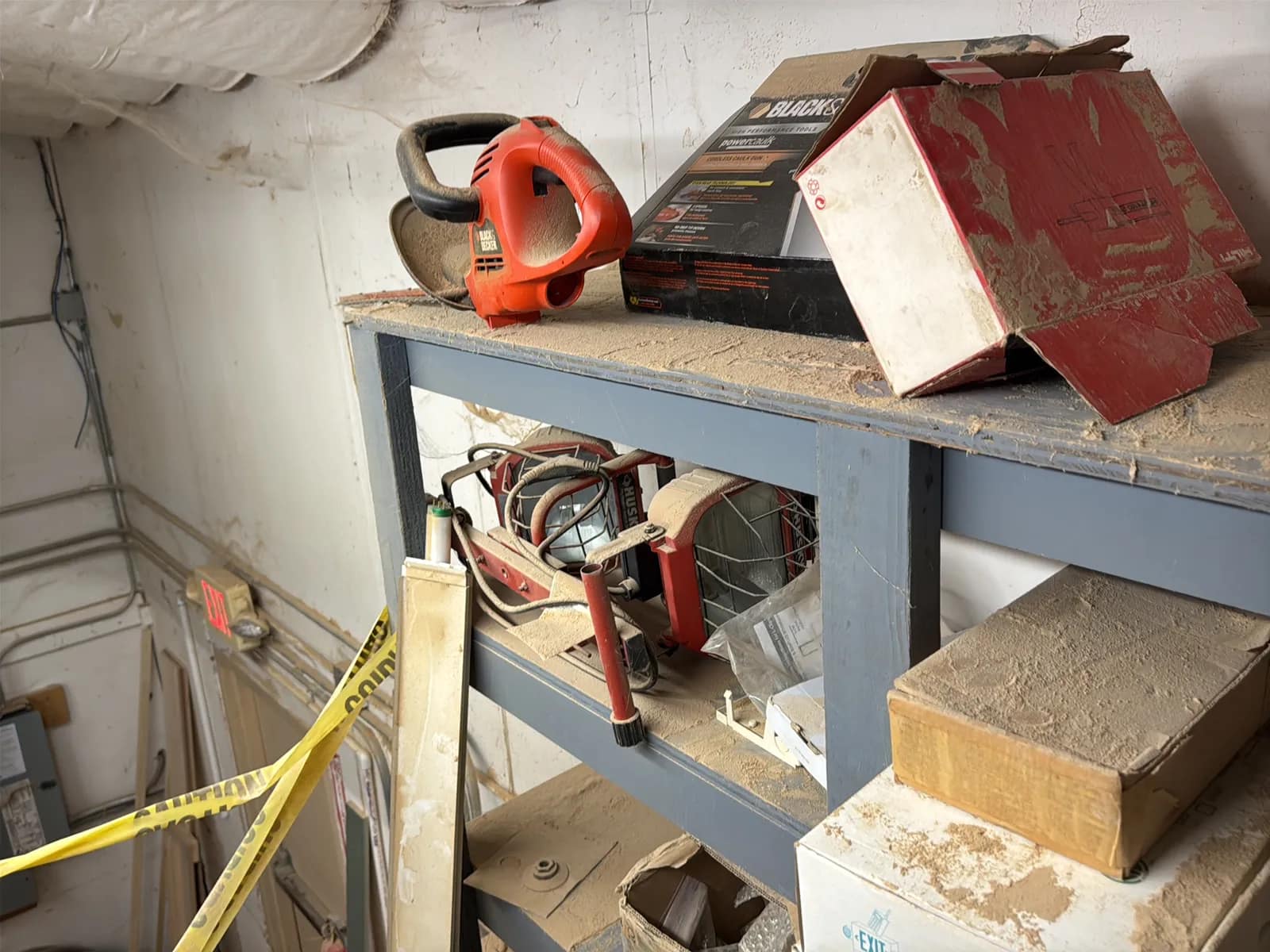 Contents Of Shelves: Cabinet Hardware, Tools, Hardware, Casters, Wire Mesh, Pivot Hinges, And More, photo 27 of 28