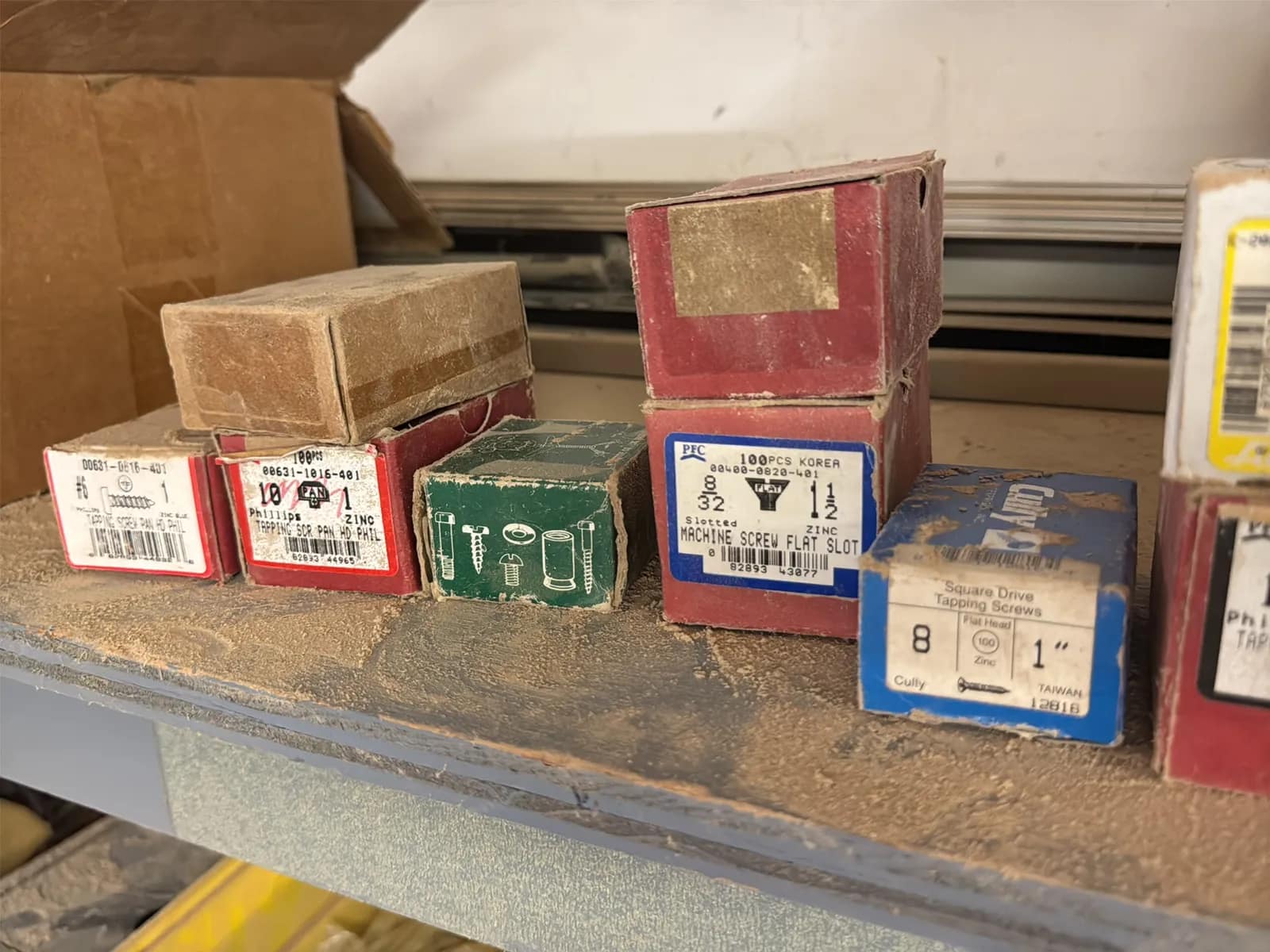 Contents Of Shelves: Cabinet Hardware, Tools, Hardware, Casters, Wire Mesh, Pivot Hinges, And More, photo 21 of 28
