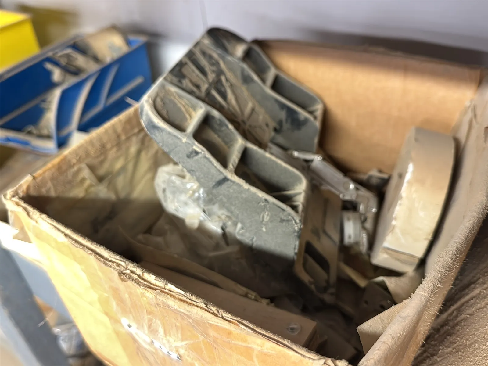 Contents Of Shelves: Cabinet Hardware, Tools, Hardware, Casters, Wire Mesh, Pivot Hinges, And More, photo 12 of 28