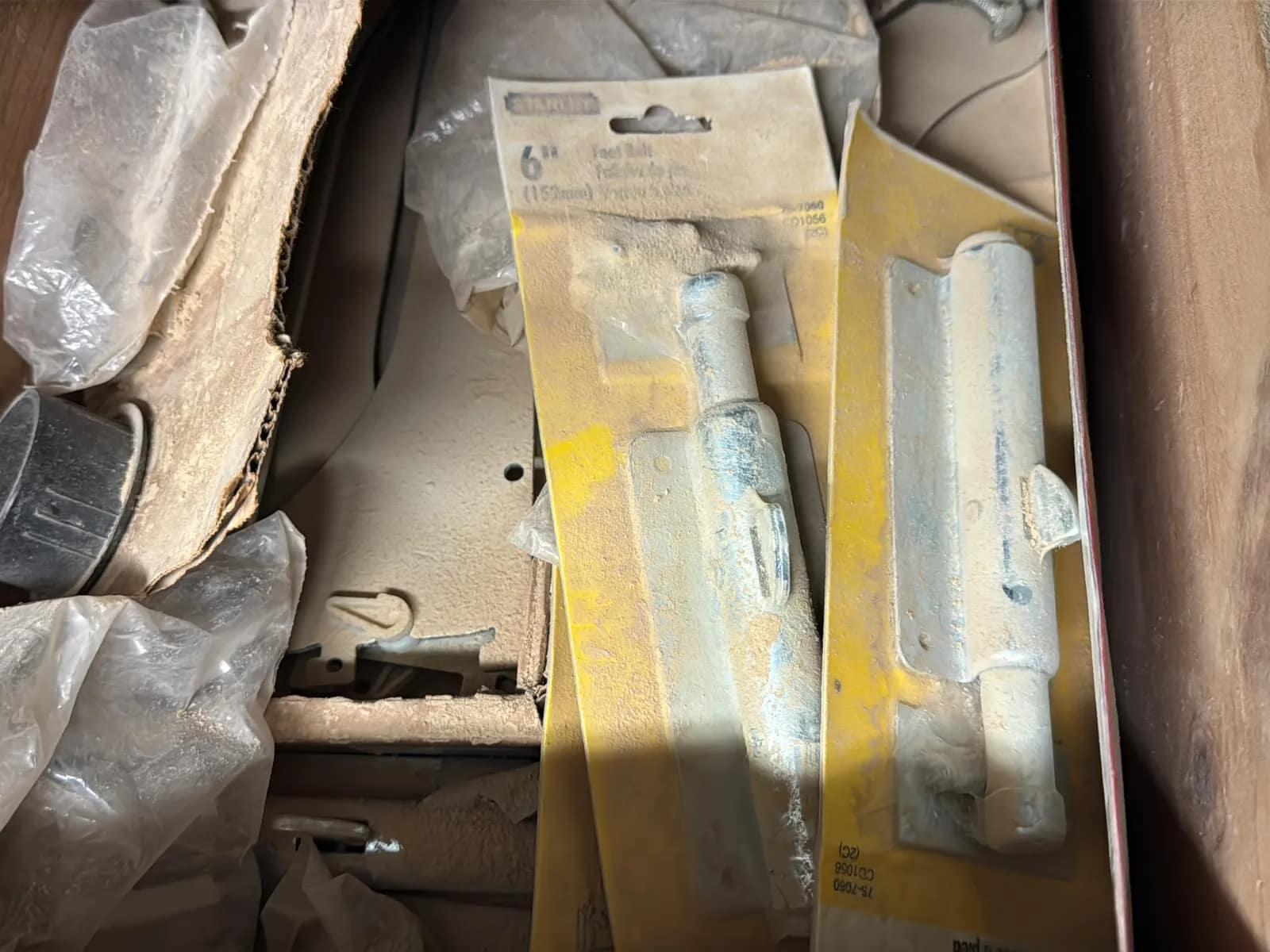 Contents Of Shelves: Cabinet Hardware, Tools, Hardware, Casters, Wire Mesh, Pivot Hinges, And More, photo 4 of 28
