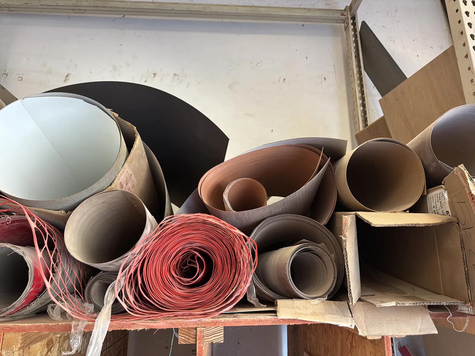 Contents Of Rack: Live Edge Slabs, Vaneer, And Safety Fencing, photo 13 of 21