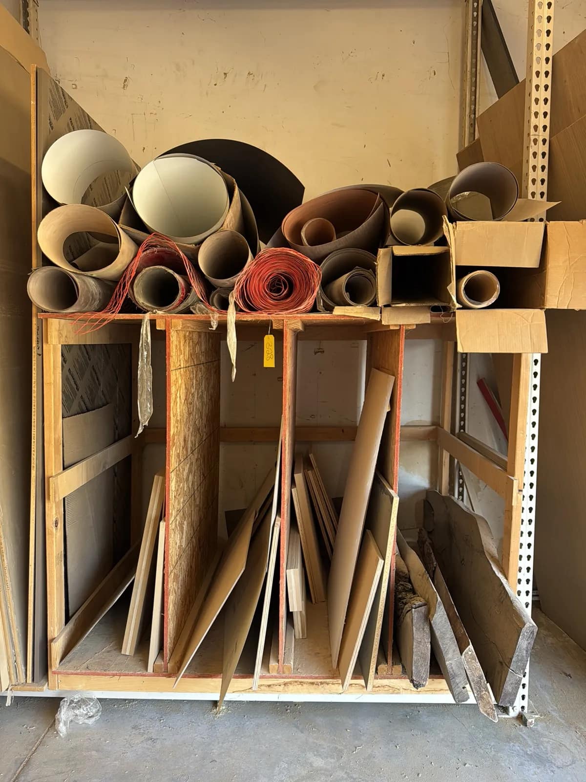 Contents Of Rack: Live Edge Slabs, Vaneer, And Safety Fencing, photo 1 of 21