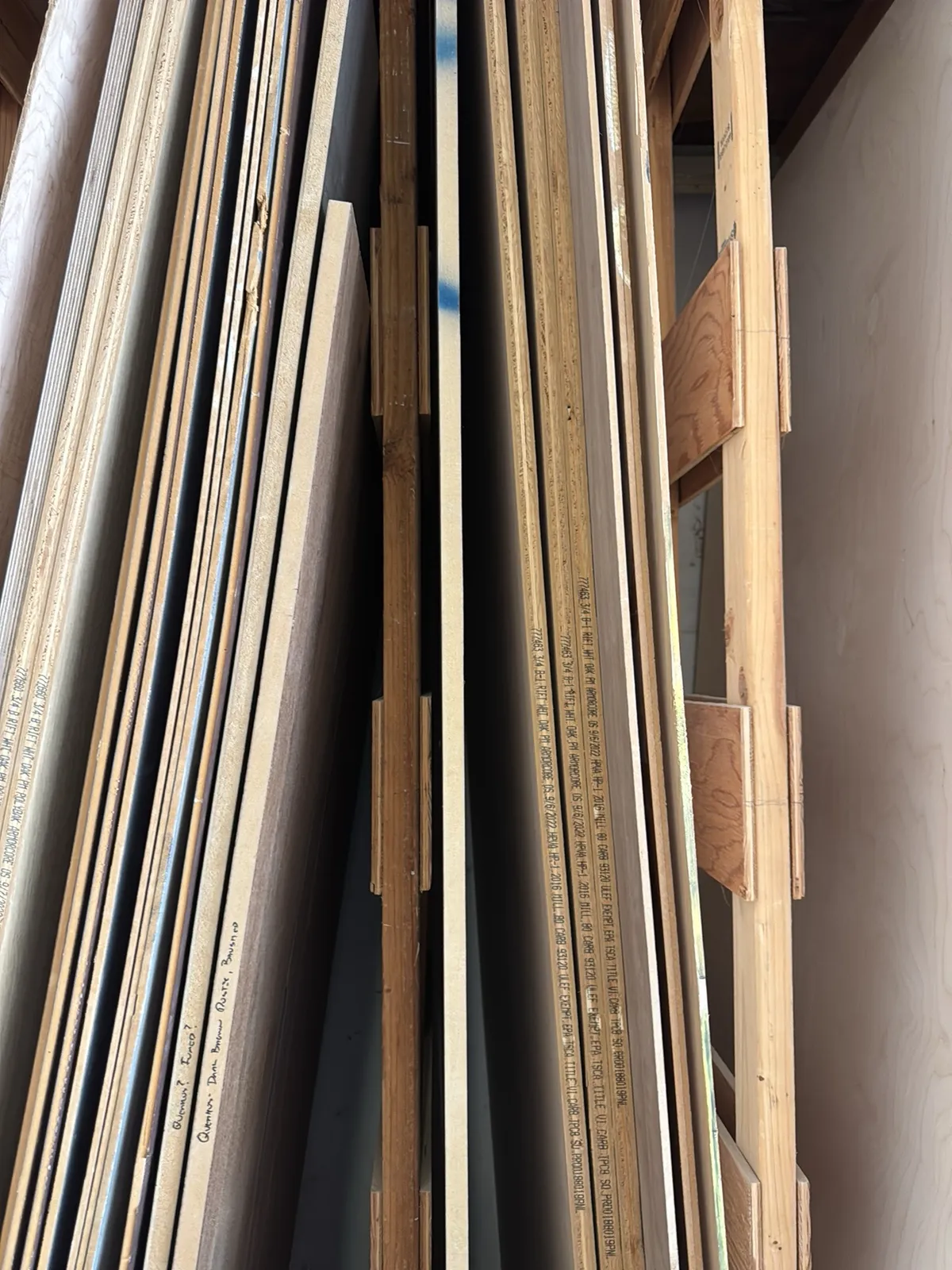 Contents Of Rack: Assorted 8’ Wood Sheets and More, photo 5 of 18