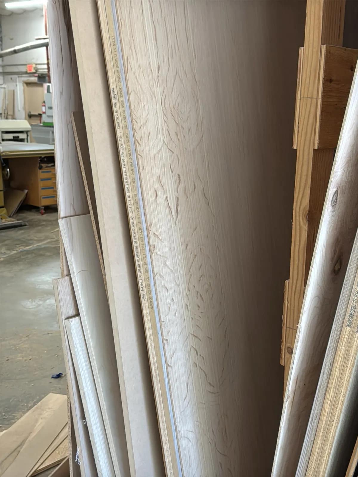 Contents Of Rack: Assorted 8’ Wood Sheets and More, photo 3 of 18