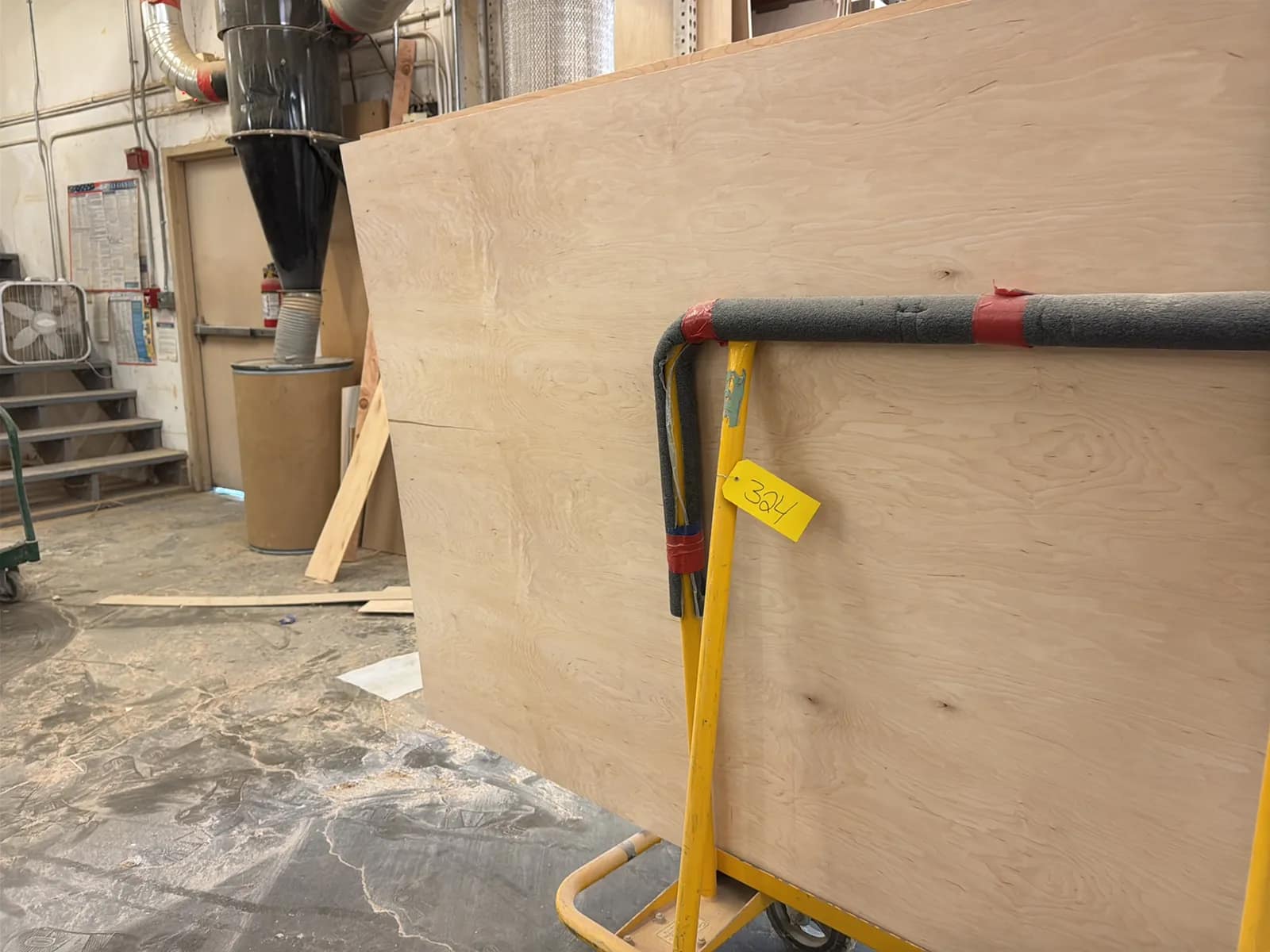 Shop Cart And Contents: 4'x8’ Wood Sheets, photo 6 of 9