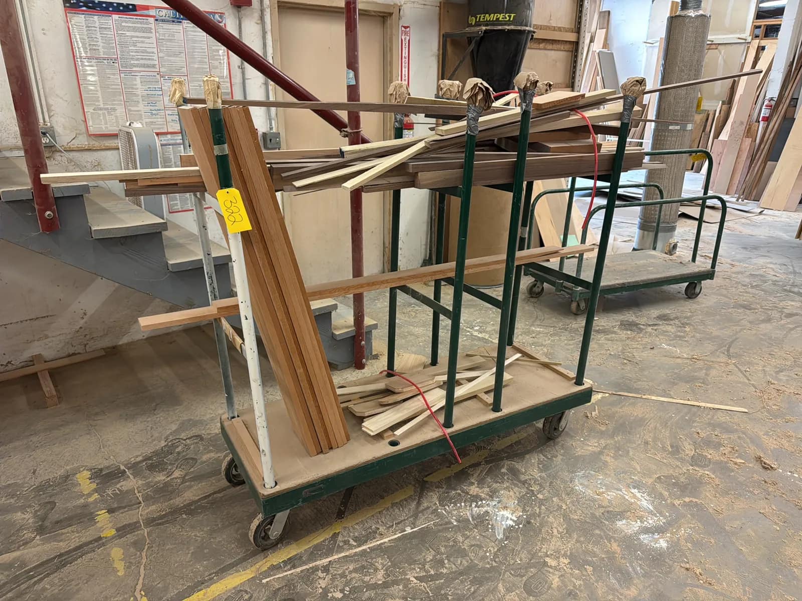 Shop Cart And Contents: Wood, photo 1 of 10