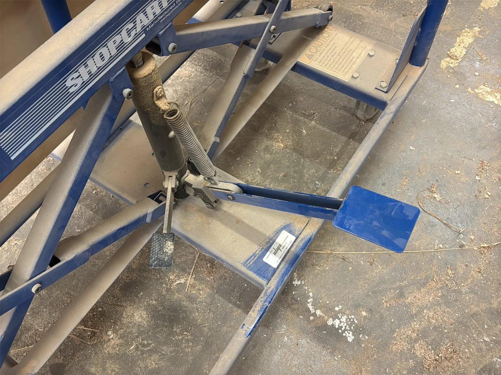 Tilting/Lifting Shop Cart And Contents: 4'x8’ Wood Sheets, photo 8 of 10