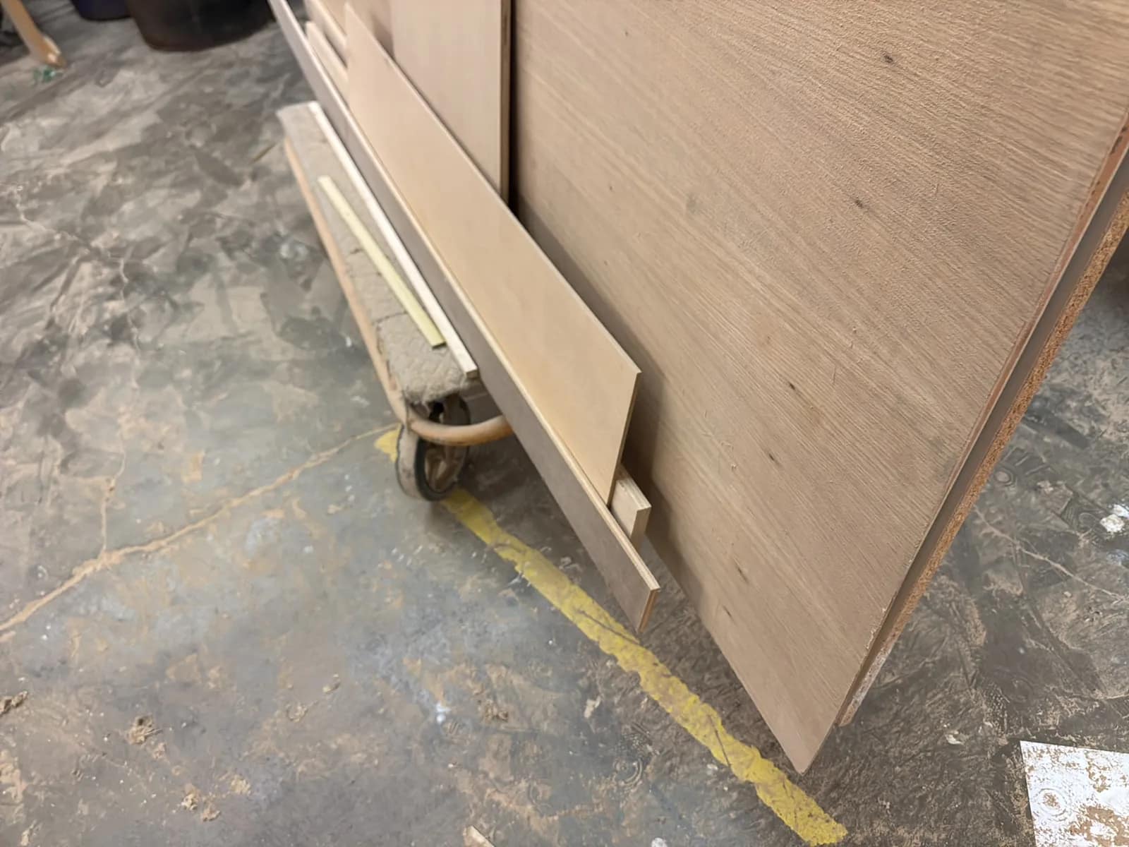 Material Cart And Contents: 8’ Wood Pieces, photo 8 of 12