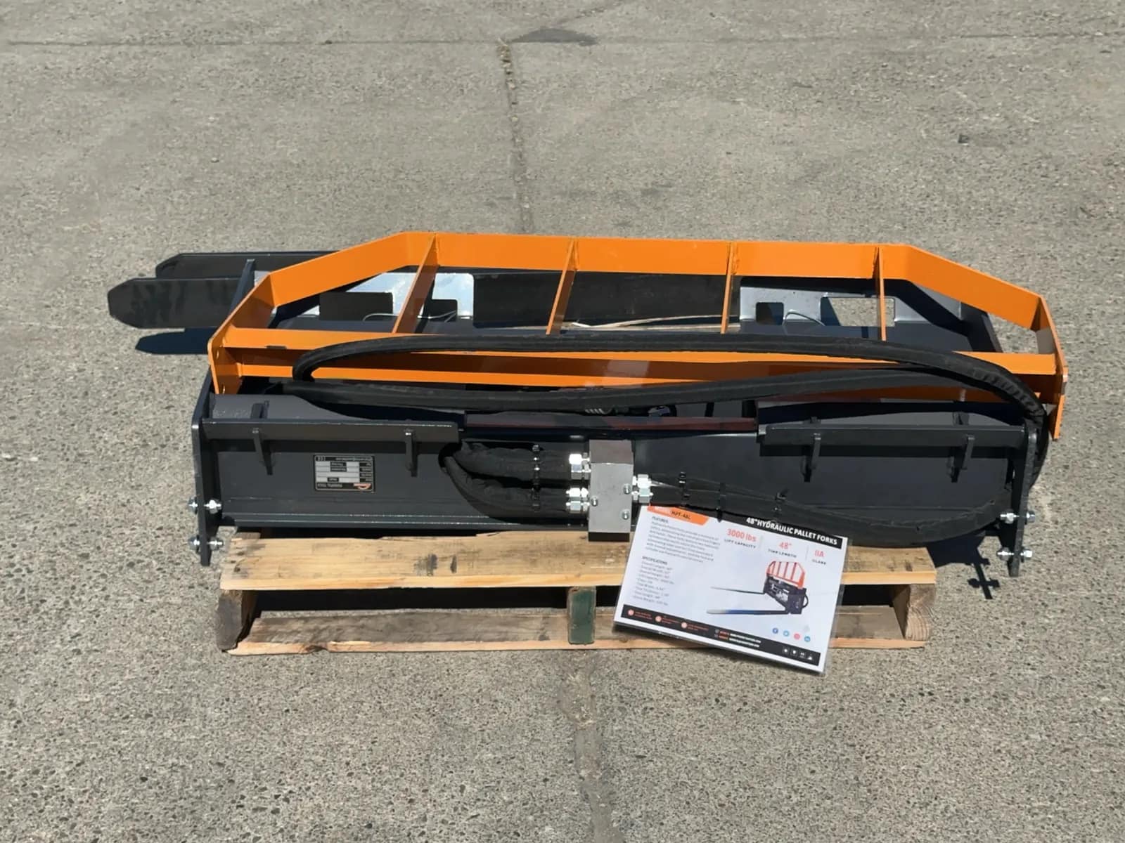 2026 Arteer HPF-48L 48" Hydraulic Skid Steer Fork Attachment (Unused), photo 4 of 11