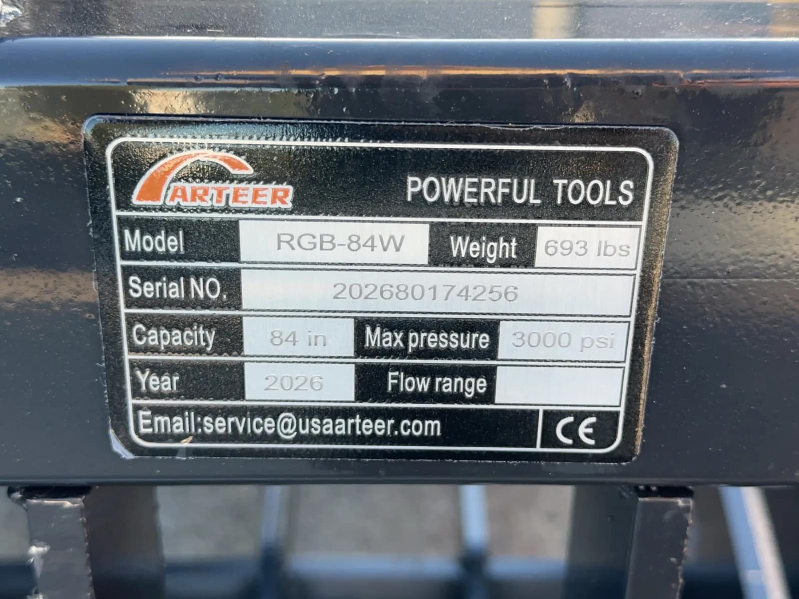 2026 Arteer RGB-84W 84" Rock Grapple Bucket (Unused), photo 13 of 13