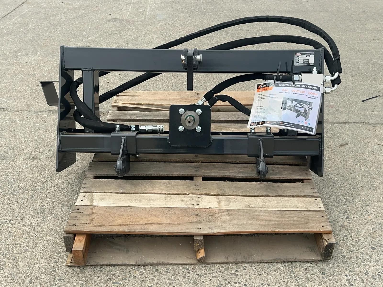 2026 Arteer PHA-2C Skid Steer 3-Point Hitch Adapter (Unused), photo 4 of 14
