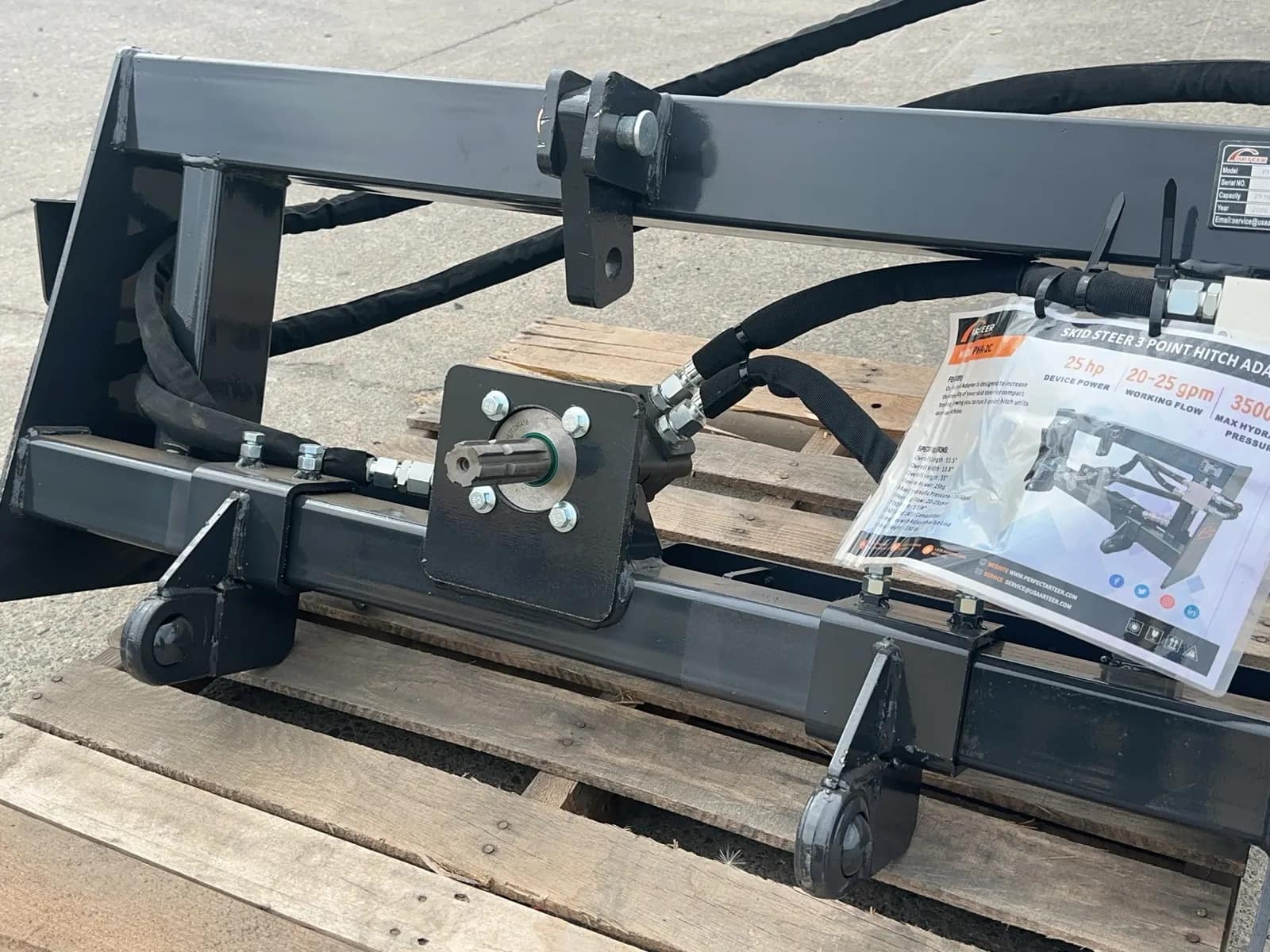 2026 Arteer PHA-2C Skid Steer 3-Point Hitch Adapter (Unused), photo 12 of 14