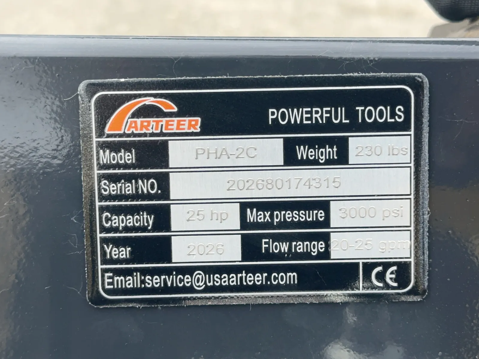 2026 Arteer PHA-2C Skid Steer 3-Point Hitch Adapter (Unused), photo 13 of 14