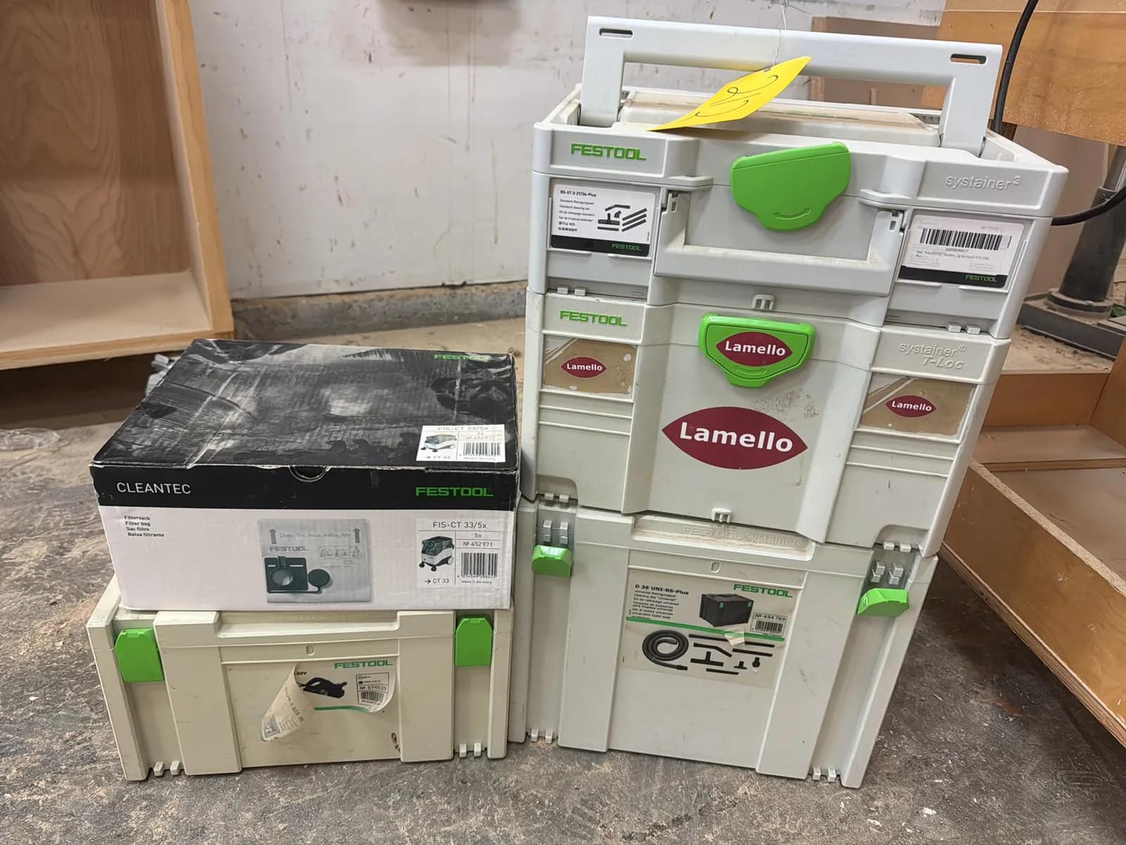 Festool Cases (empty) And Vacuum Filters, photo 1 of 8
