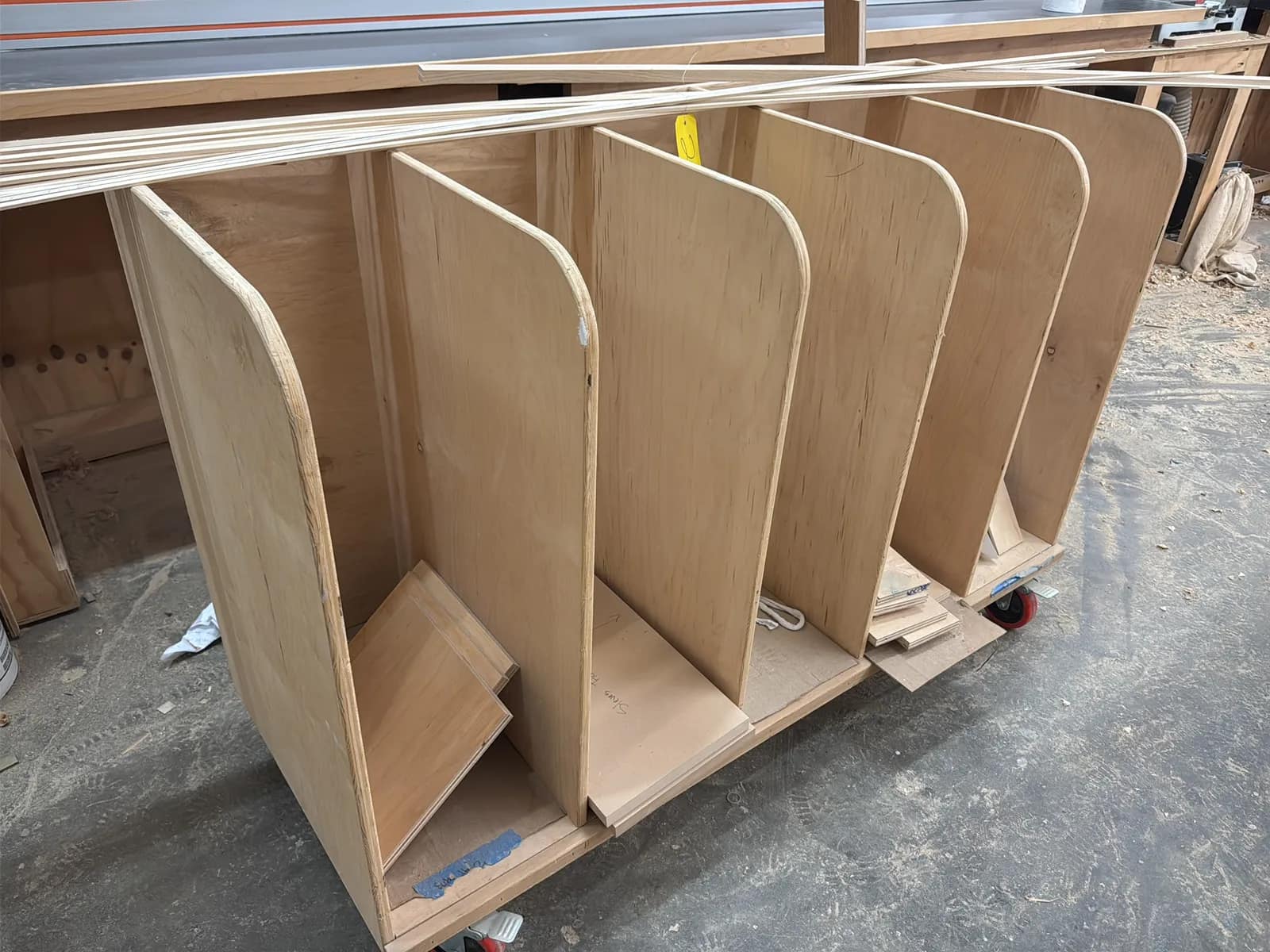 Custom Rolling Wood Storage Cart, photo 3 of 6