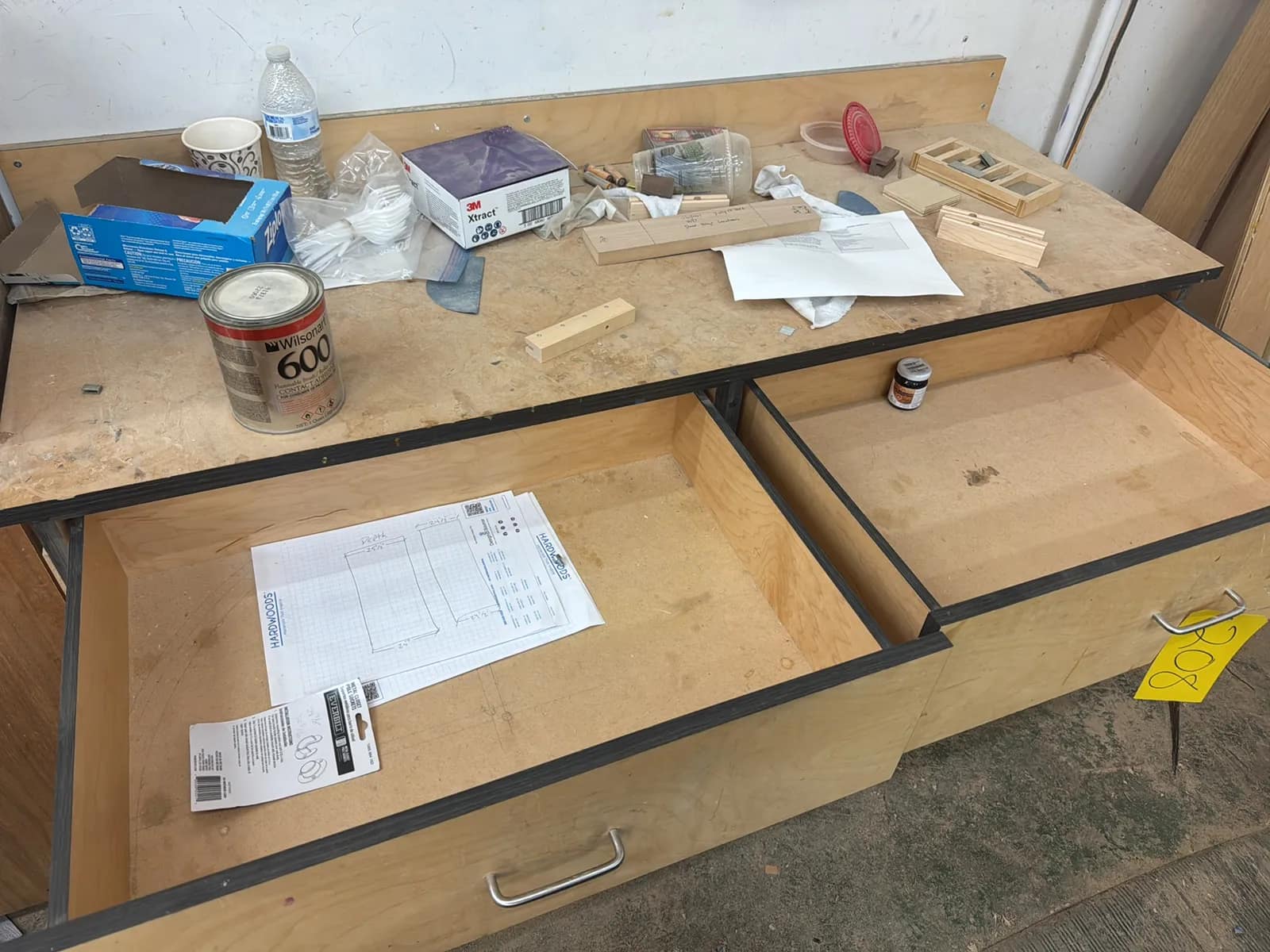 Contents Of Corner: Cabinet With Contents, Assorted Wood And More, photo 3 of 8