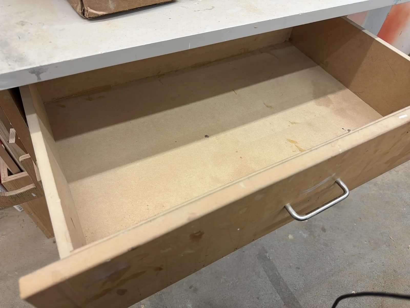 Wall Mounted Countertop With Cabinet And Contents, photo 9 of 11