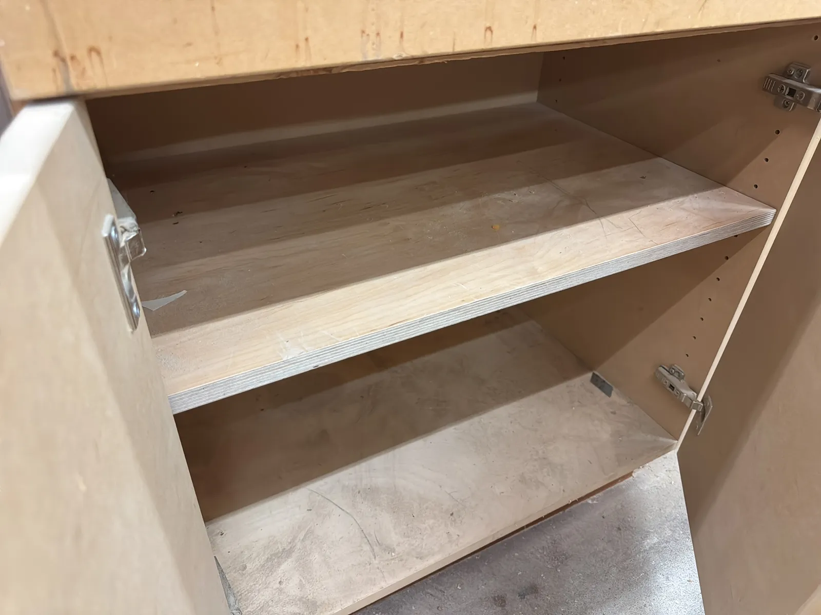 Wall Mounted Countertop With Cabinet And Contents, photo 10 of 11