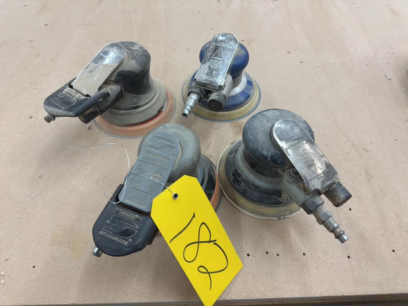 (4) Ekasand And Dynabrade Orbital Pneumatic Sanders, photo 1 of 8