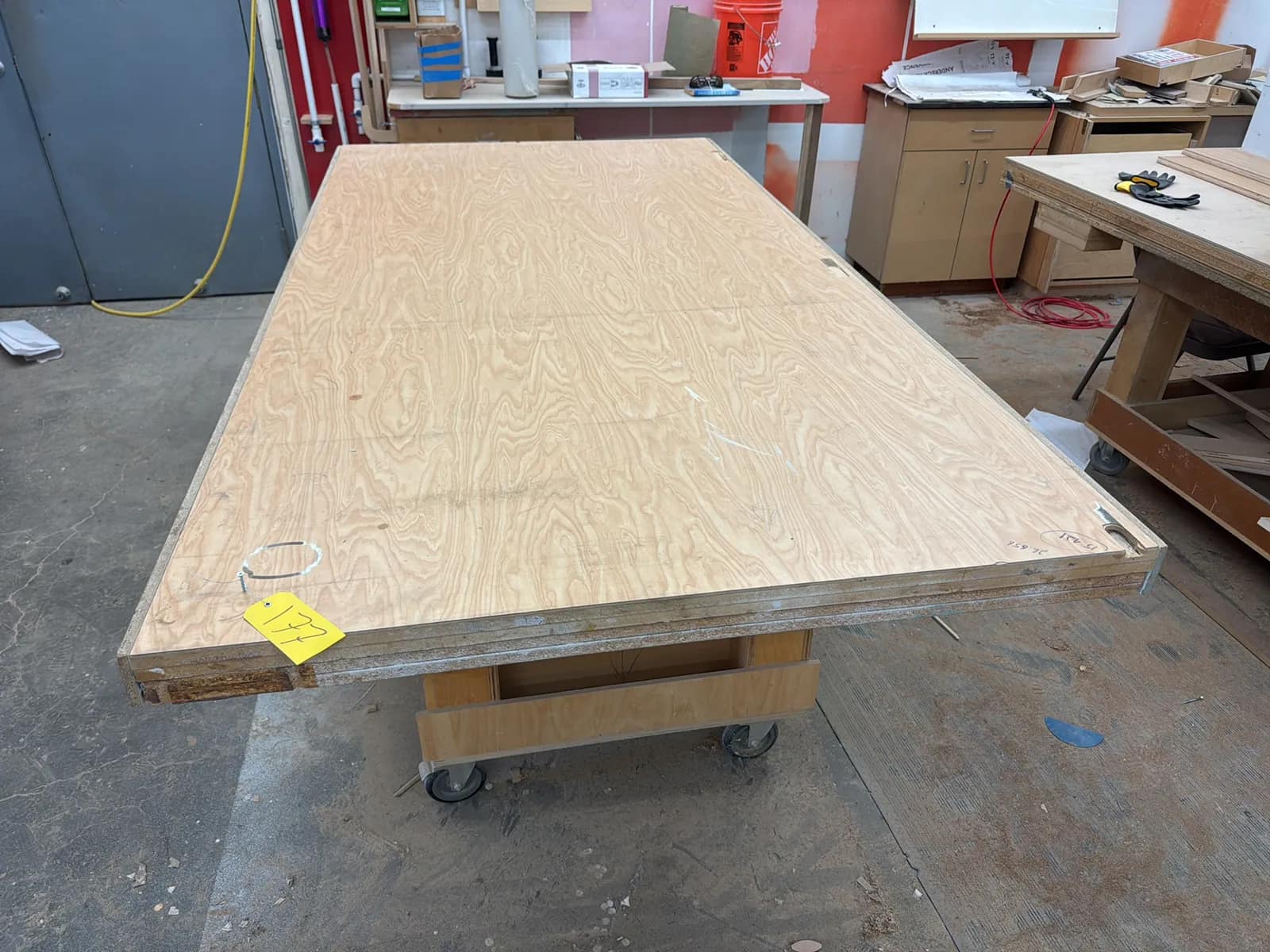 Rolling Wood Shop Table, photo 2 of 7