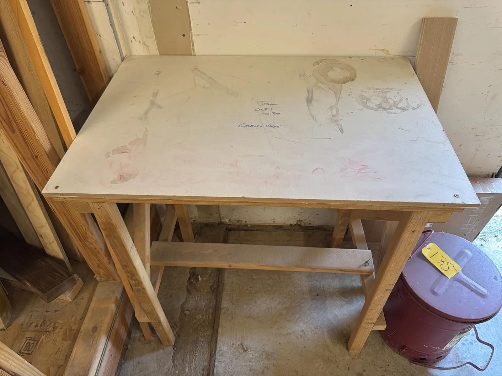 Justrite Oily Waste Can With Table, photo 6 of 6