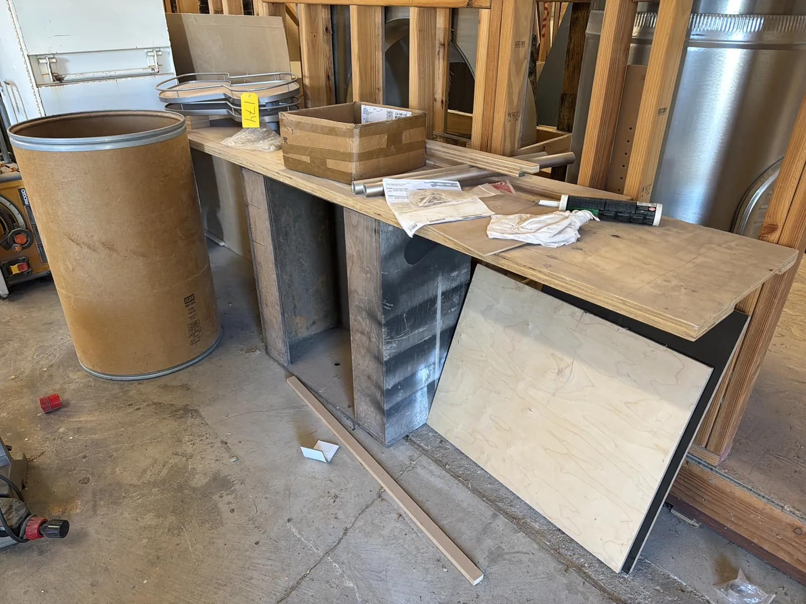 Wood Work Table With Barrel And More, photo 3 of 7