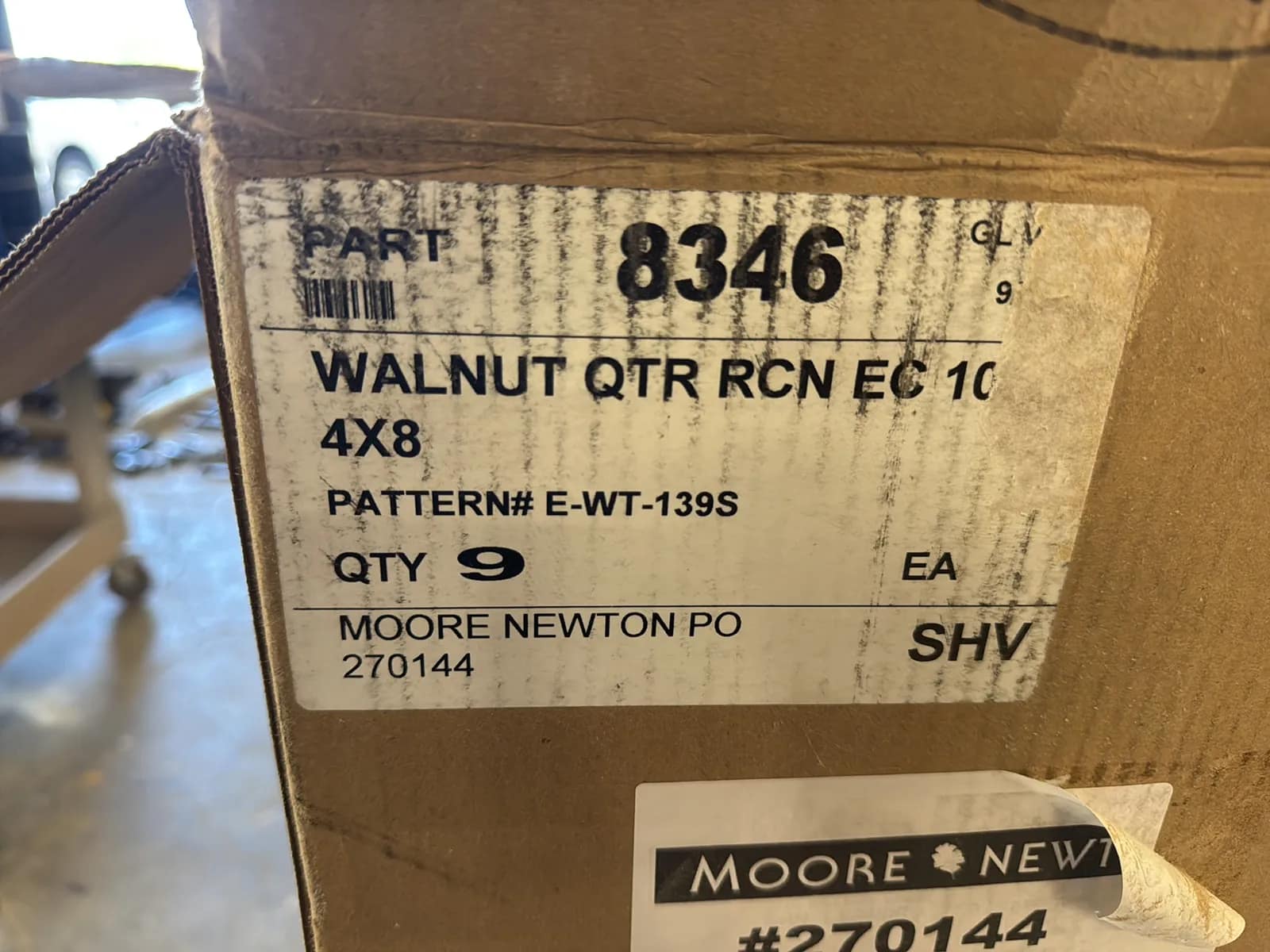 (2) Boxes GL Walnut 50” Veneer, photo 3 of 7