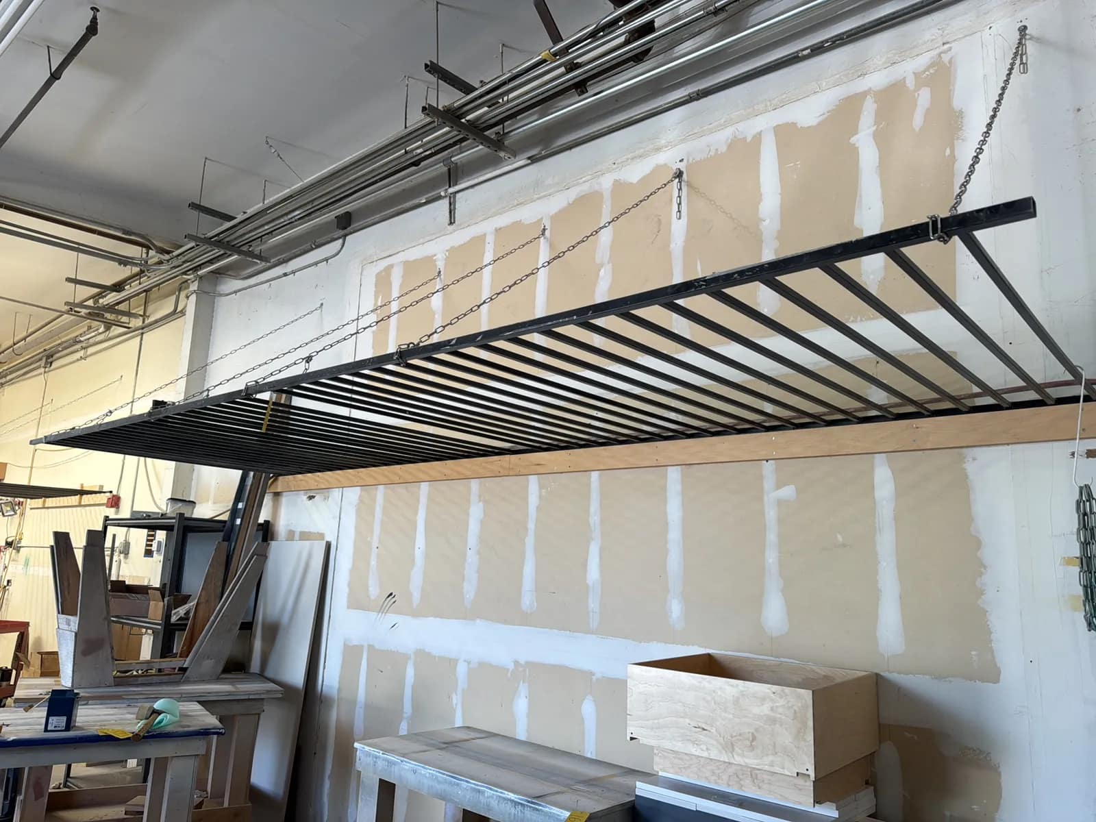 Wall Mounted Organization Rack 186”x58”, photo 1 of 6