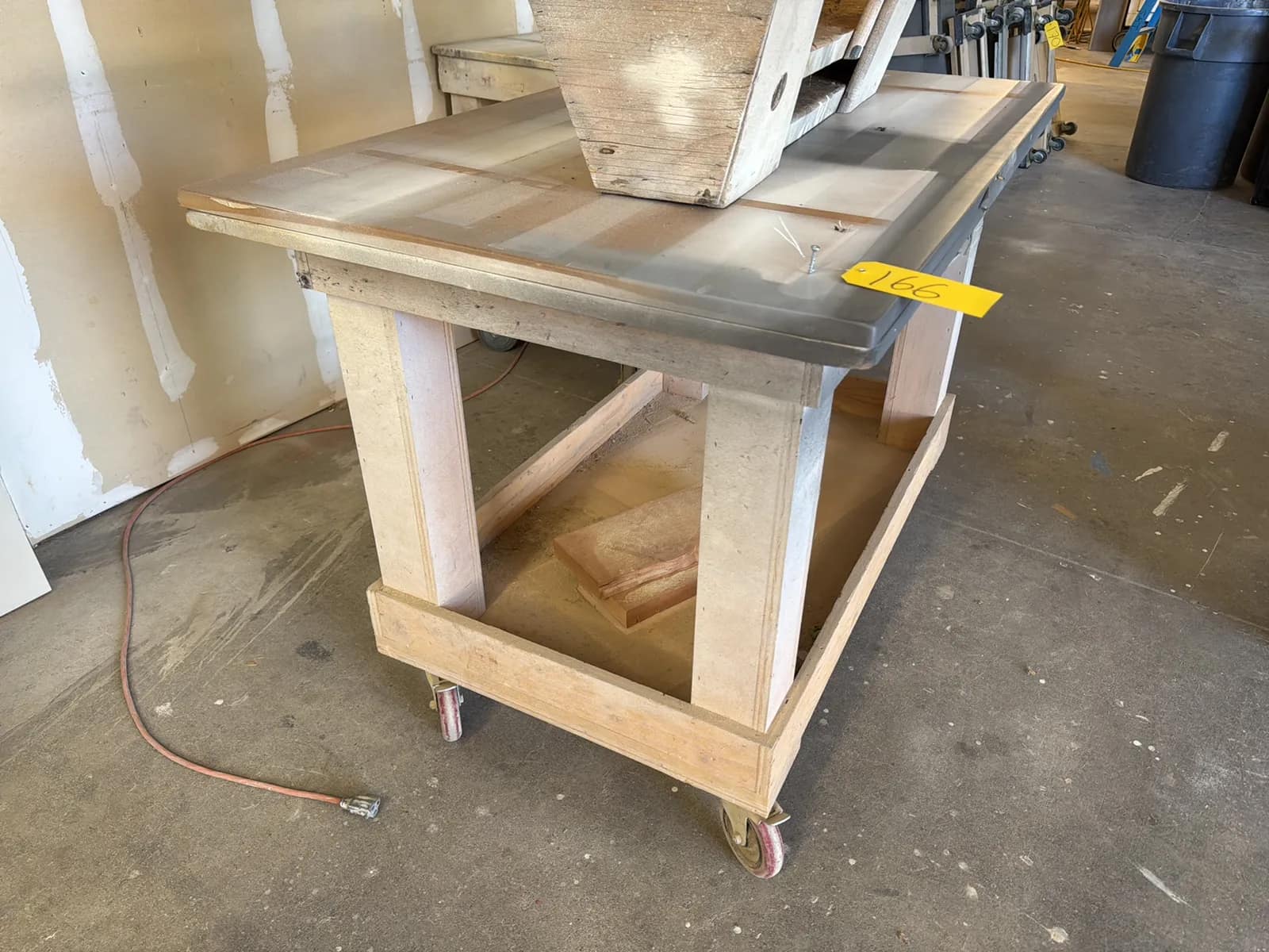 Custom Rolling Shop Cart With (2) Sawhorses, photo 3 of 6