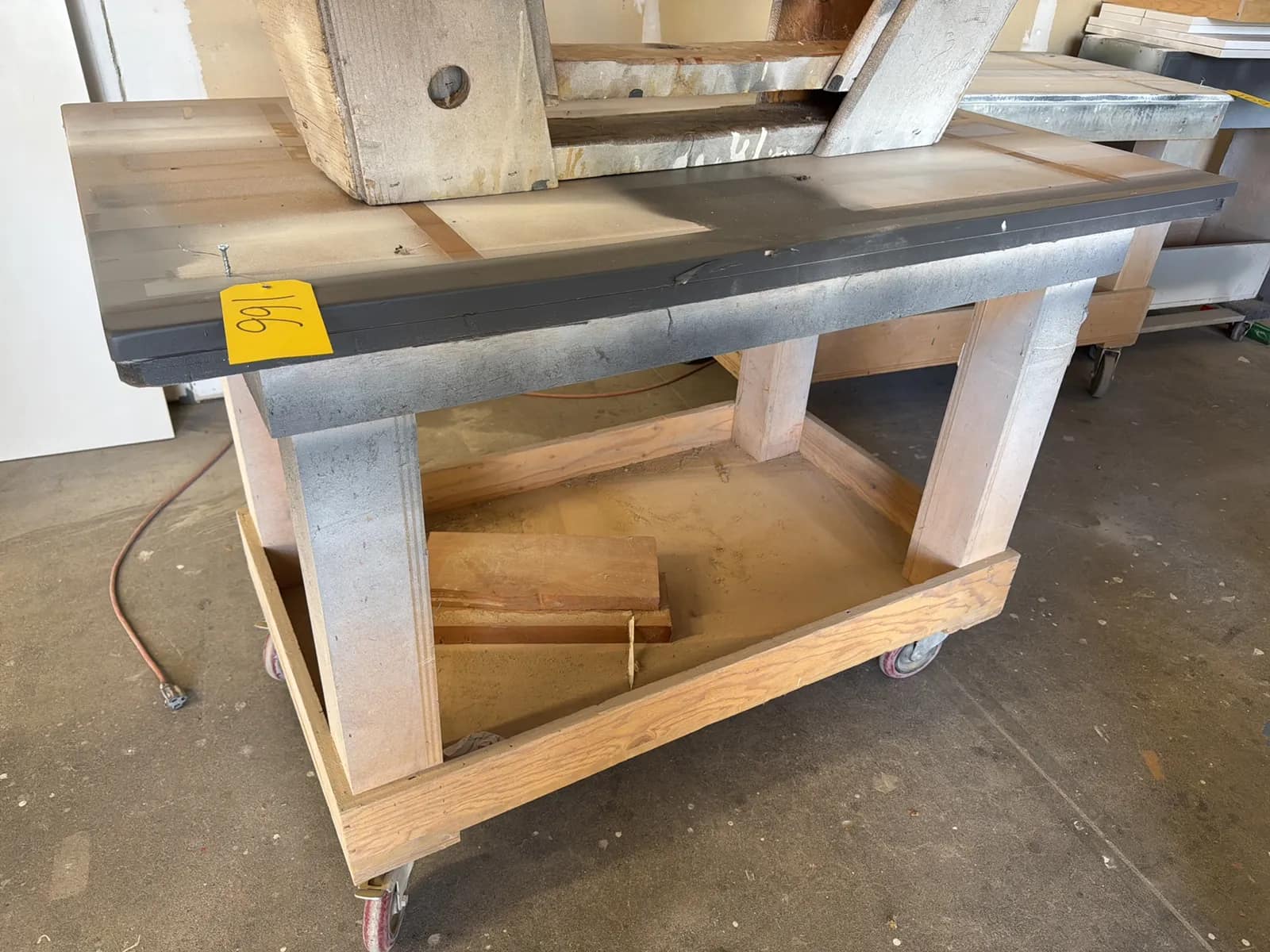 Custom Rolling Shop Cart With (2) Sawhorses, photo 2 of 6