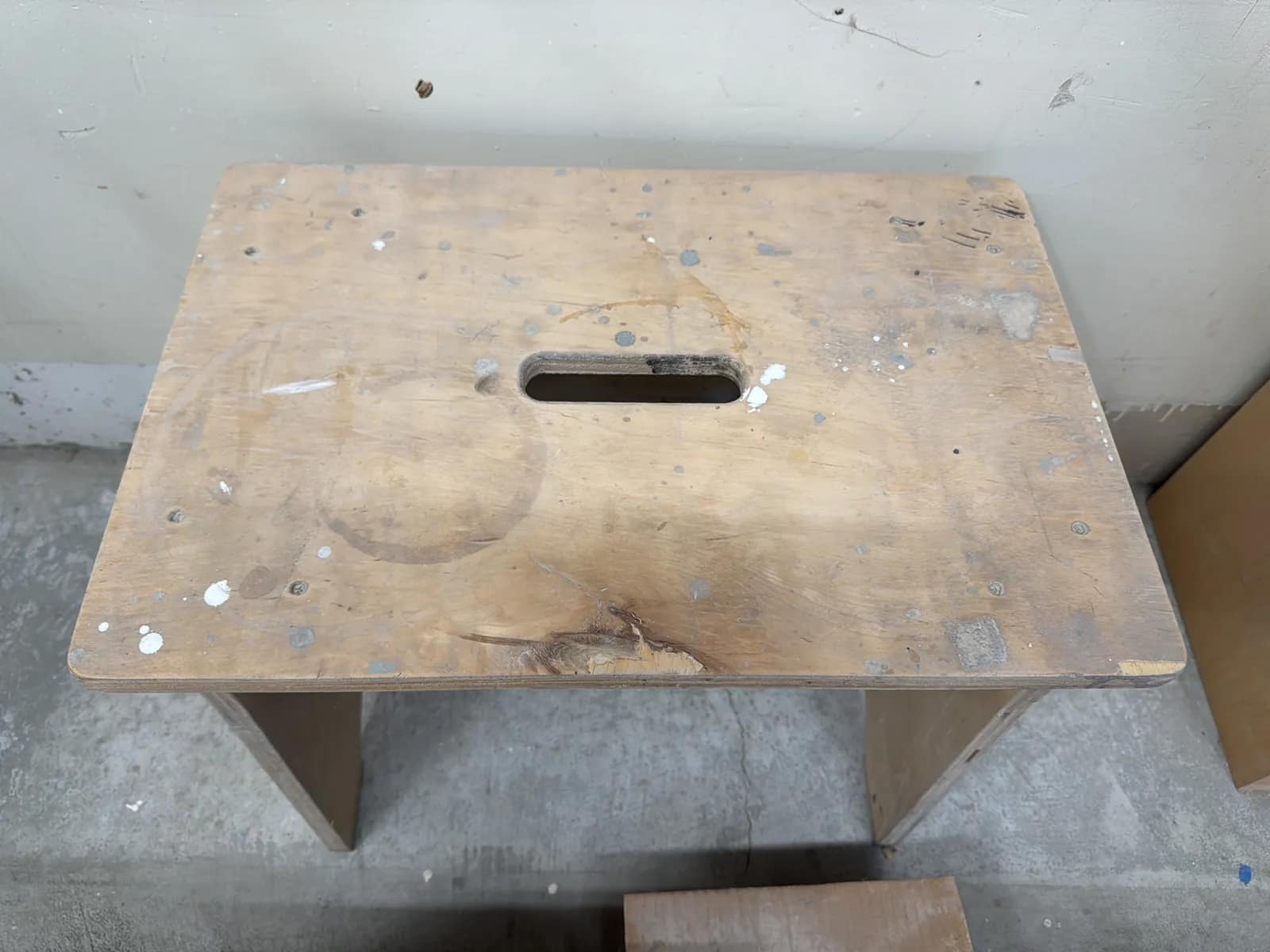 Wood Stool And Heavy Duty Steel Mounting Hardware, Cable And More, photo 3 of 8