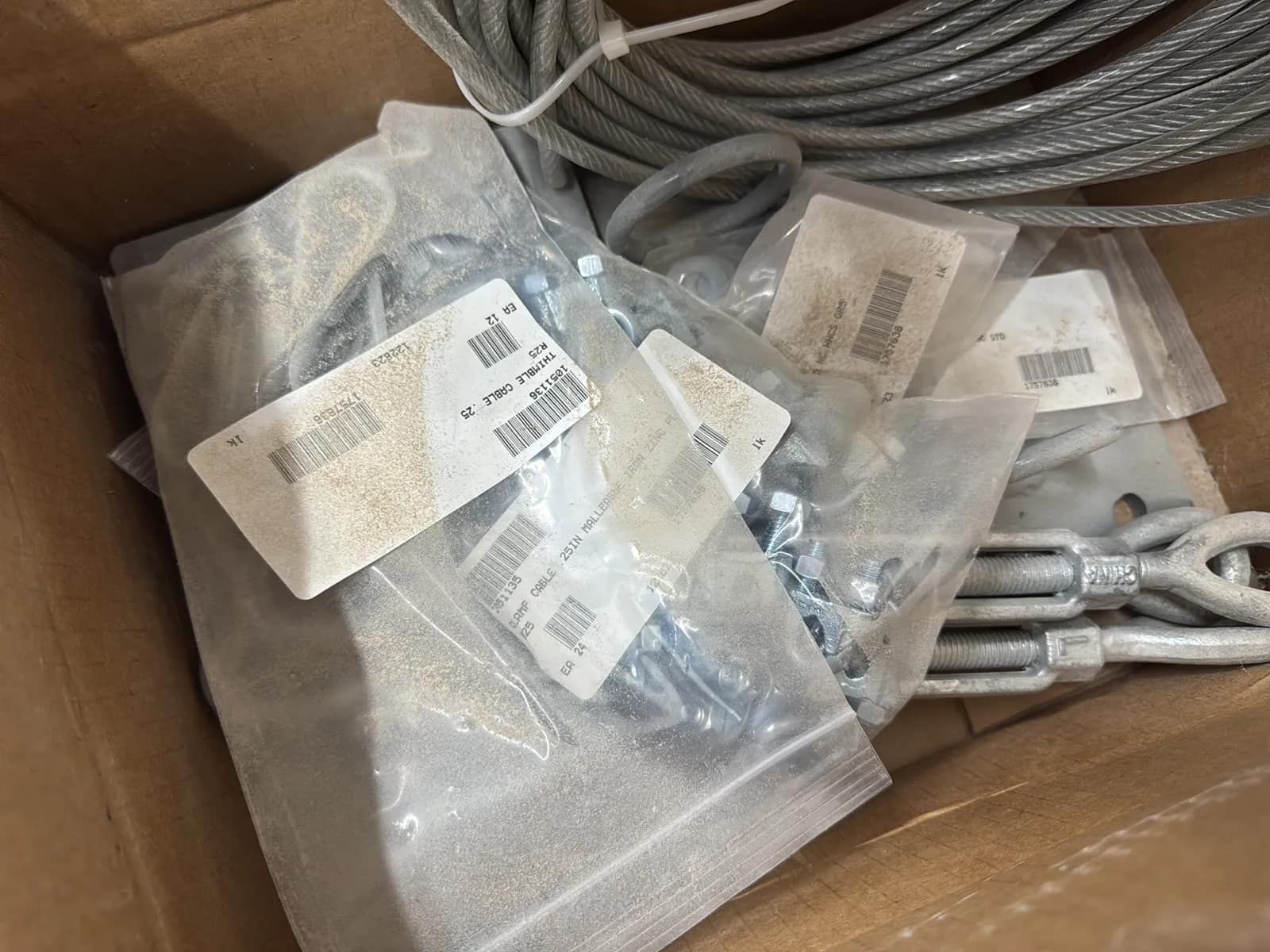 Wood Stool And Heavy Duty Steel Mounting Hardware, Cable And More, photo 8 of 8