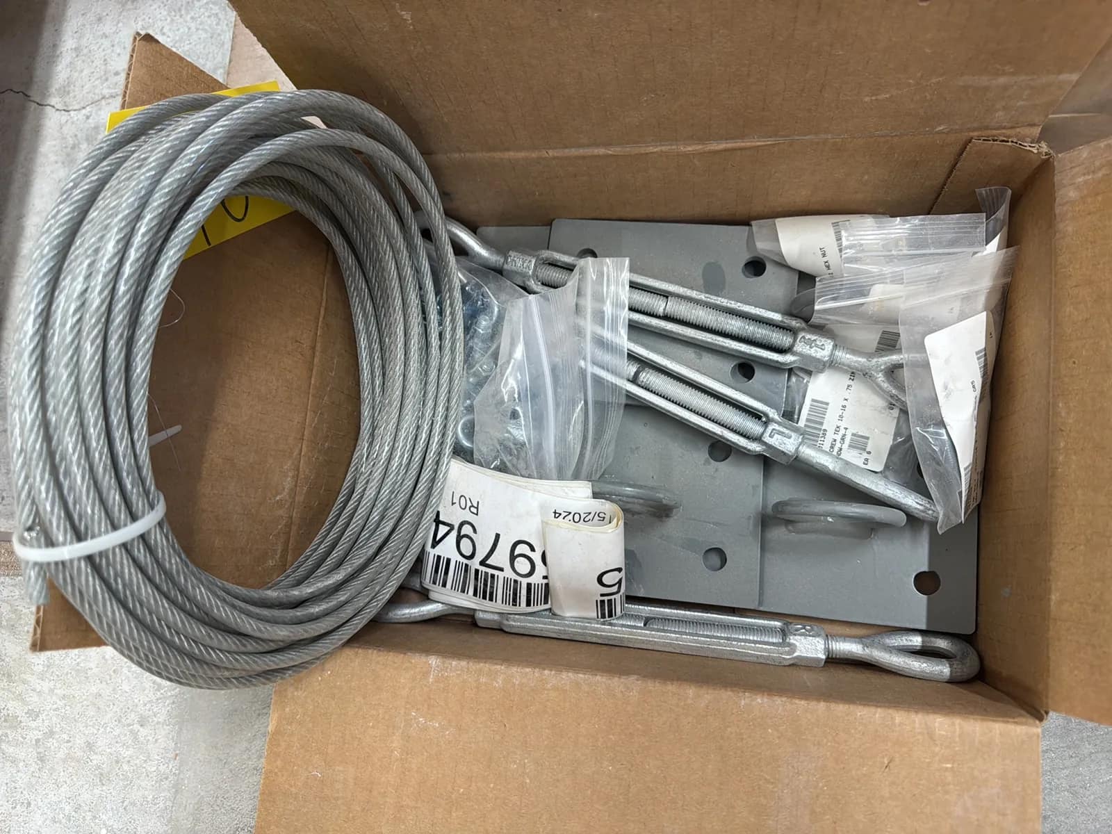Wood Stool And Heavy Duty Steel Mounting Hardware, Cable And More, photo 5 of 8