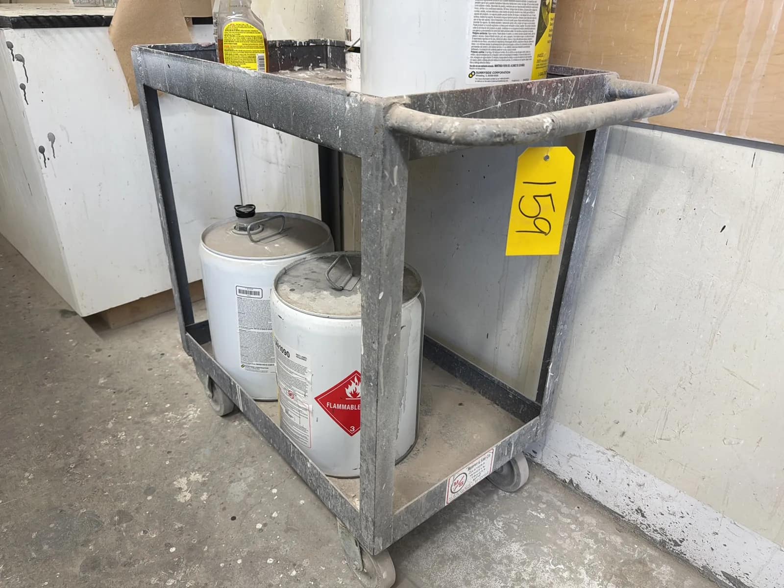 Rolling Cart And Contents: Assorted Chemicals, photo 2 of 7