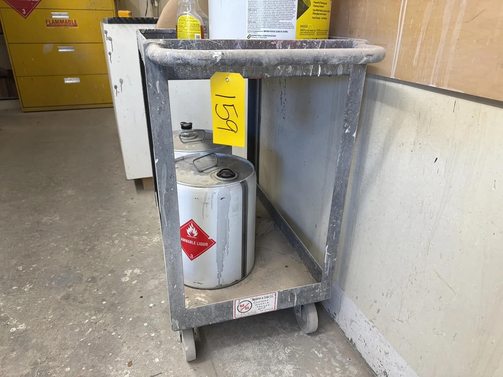 Rolling Cart And Contents: Assorted Chemicals, photo 3 of 7