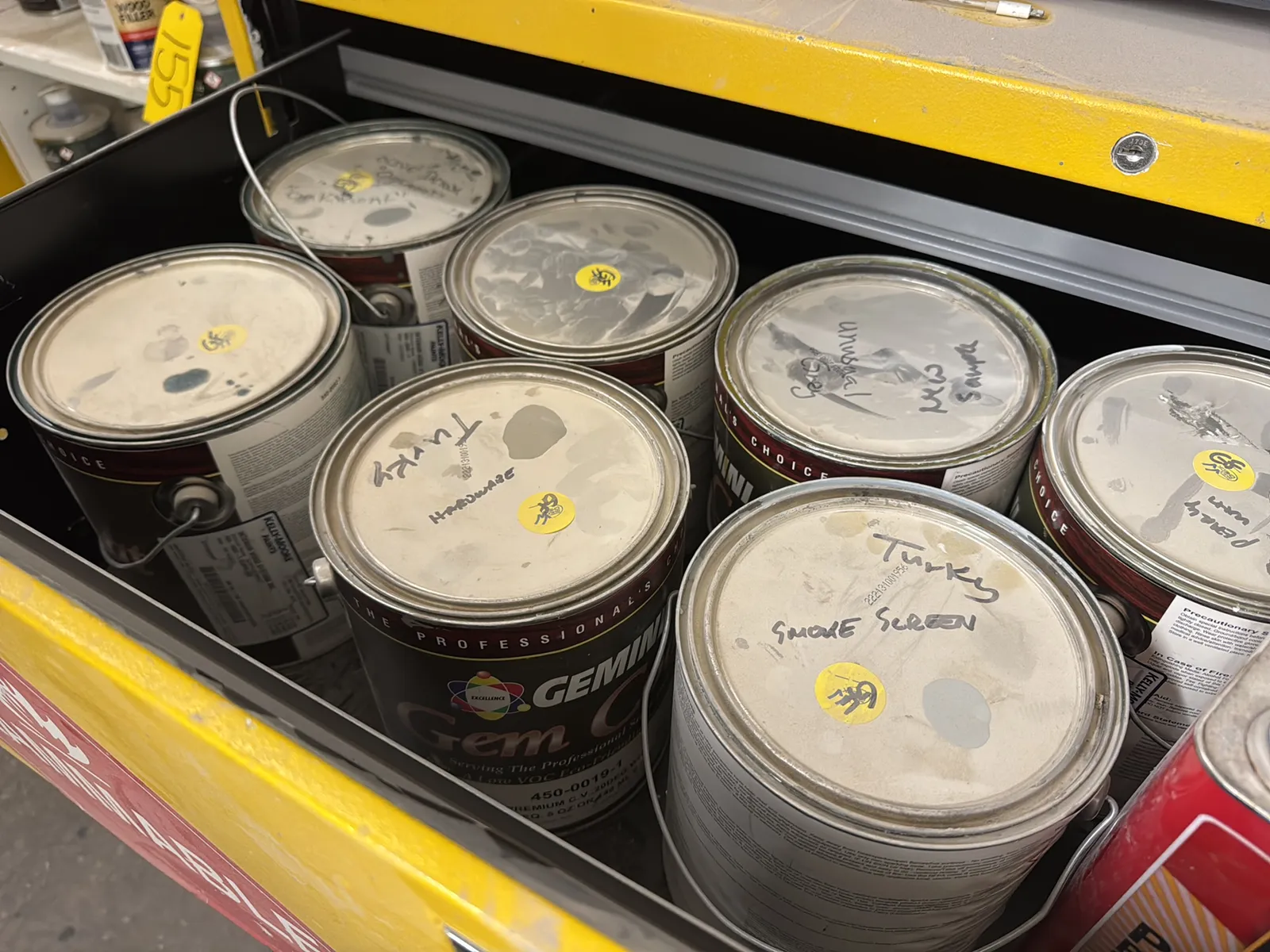 Steel Cabinet With Contents: Assorted Paints And More, photo 3 of 10