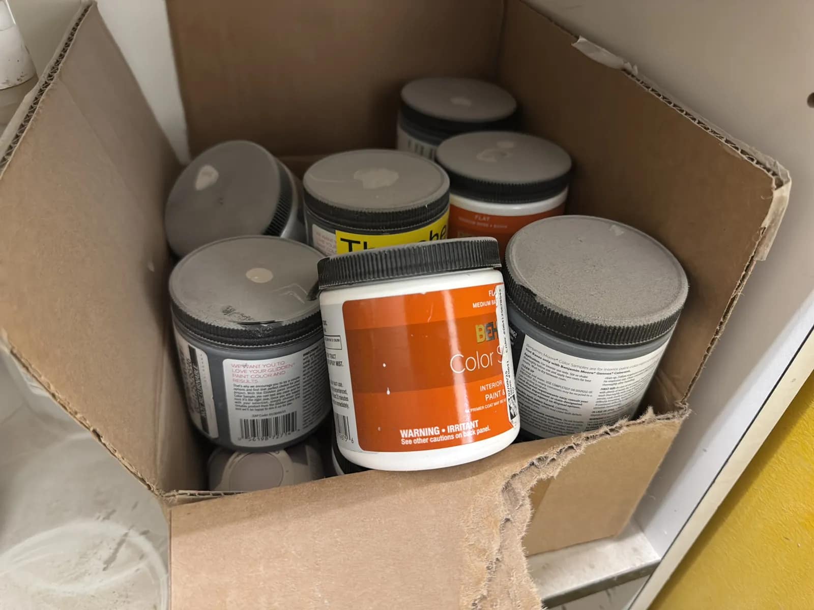 Wood Shelving Unit With Contents: Assorted Woodworking Chemicals, Paints And More, photo 6 of 7