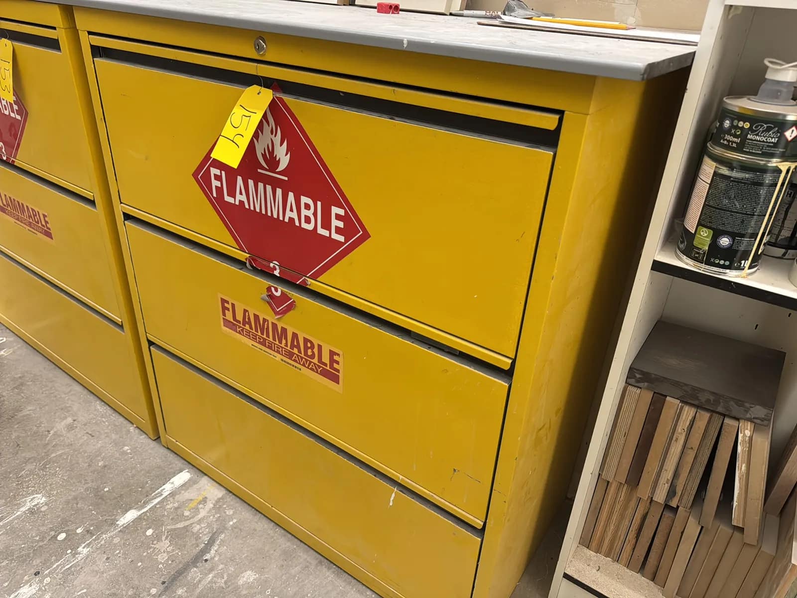 Steel Cabinet With Contents: Assorted Paint, photo 1 of 8